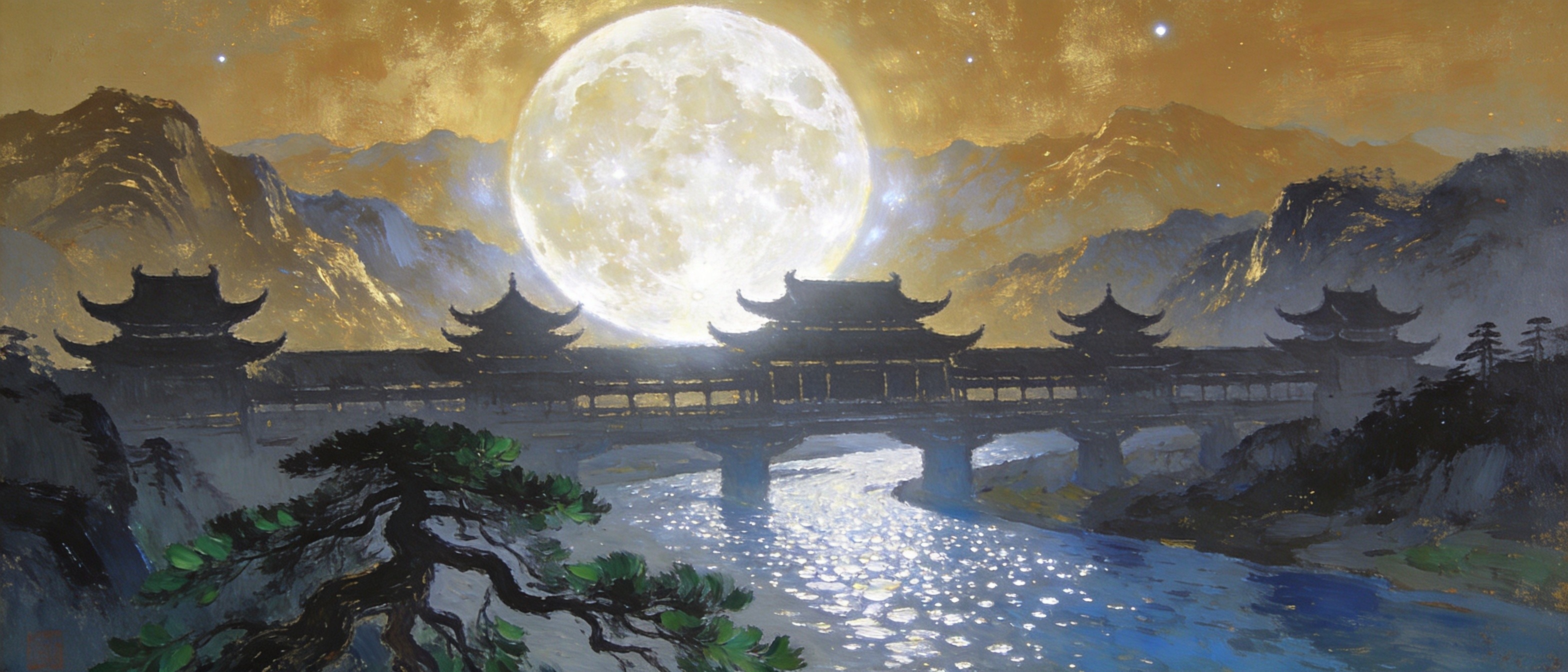 若问文星何处住，梓潼山月照归人