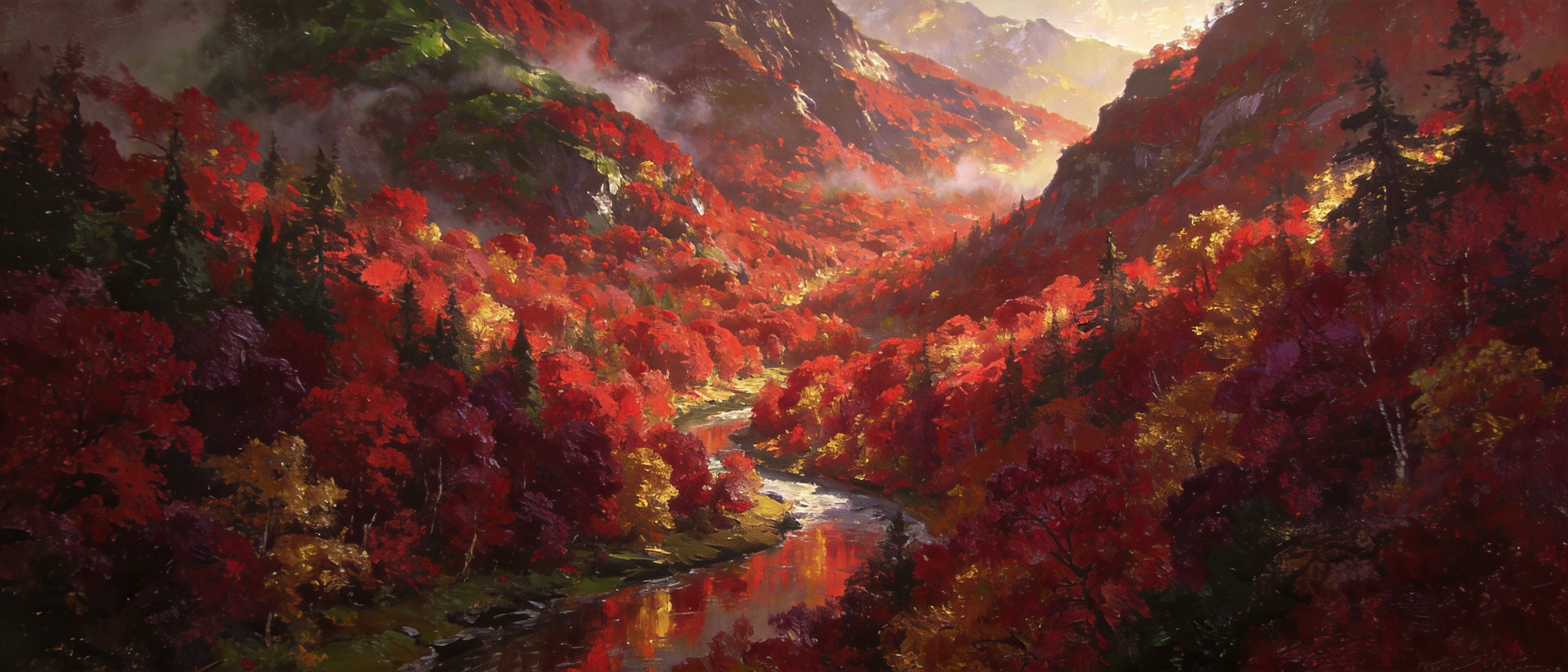 霜降之后万山烧