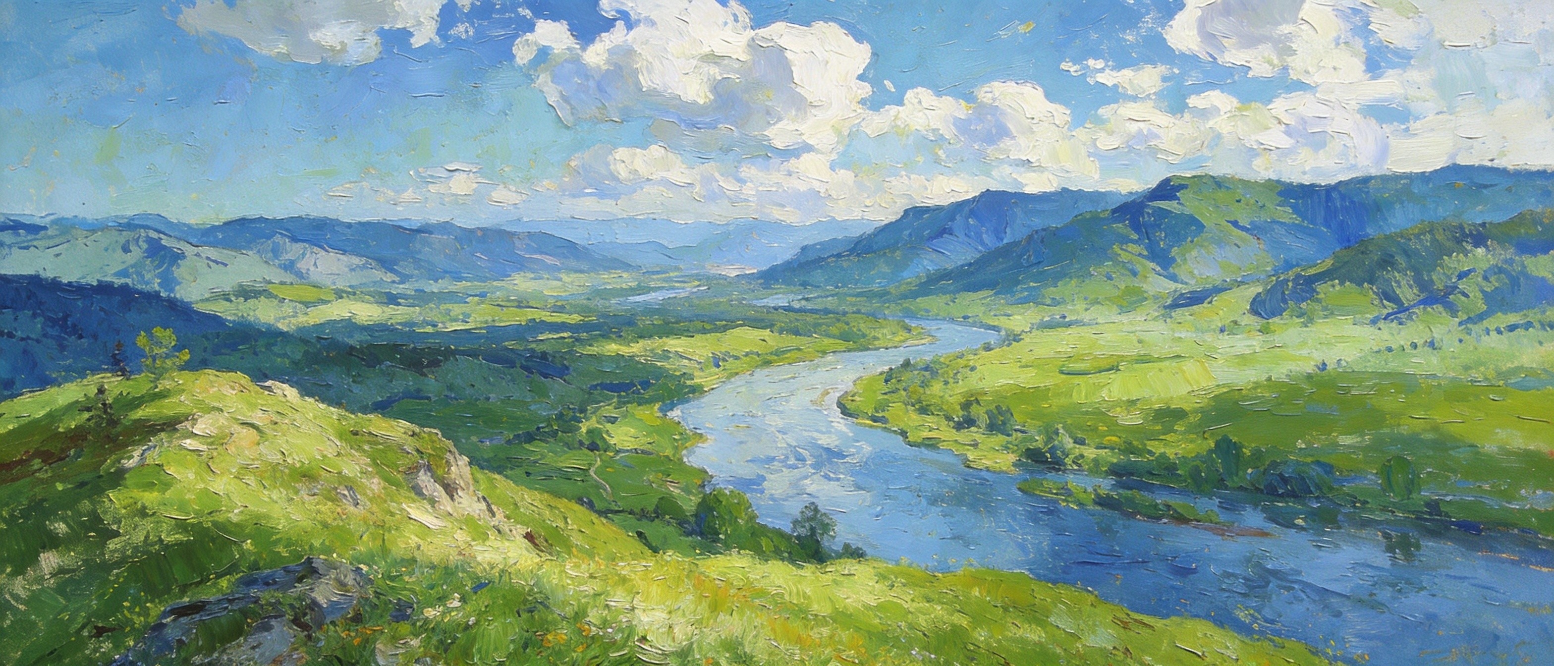 千阳望鲁台远眺千河川道的全景