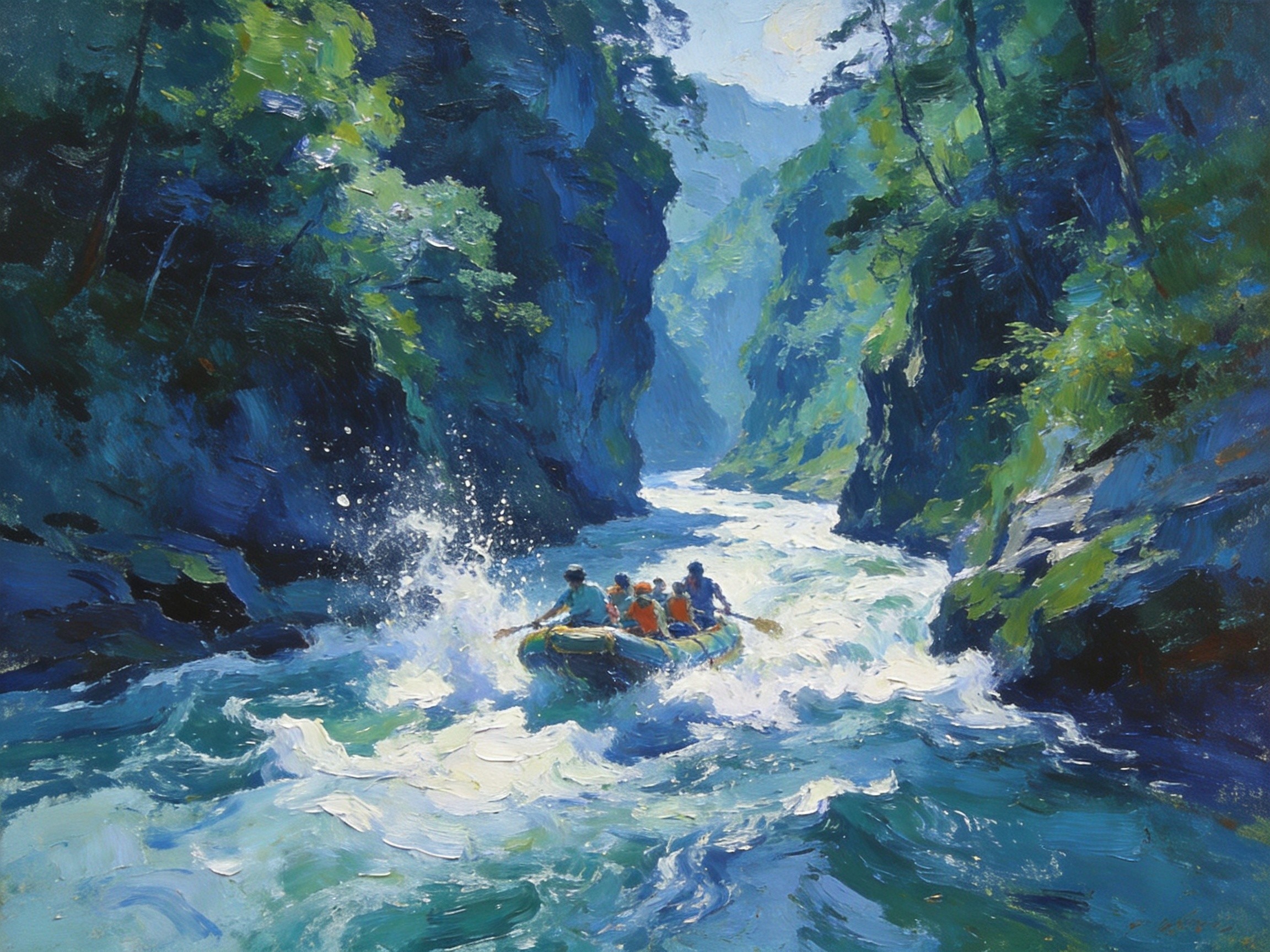 峡谷漂流