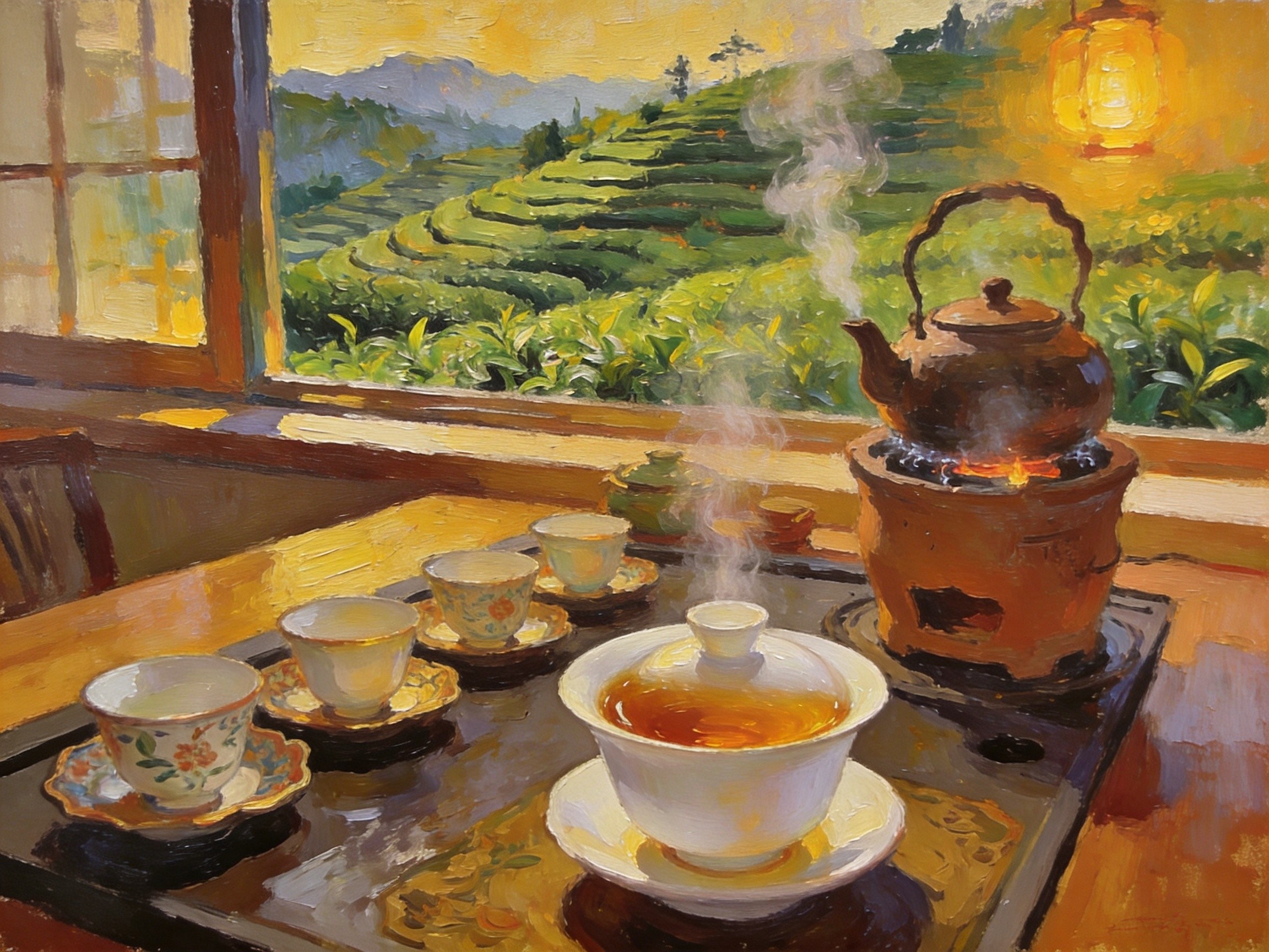 安溪功夫茶砂铫白瓷泡茶