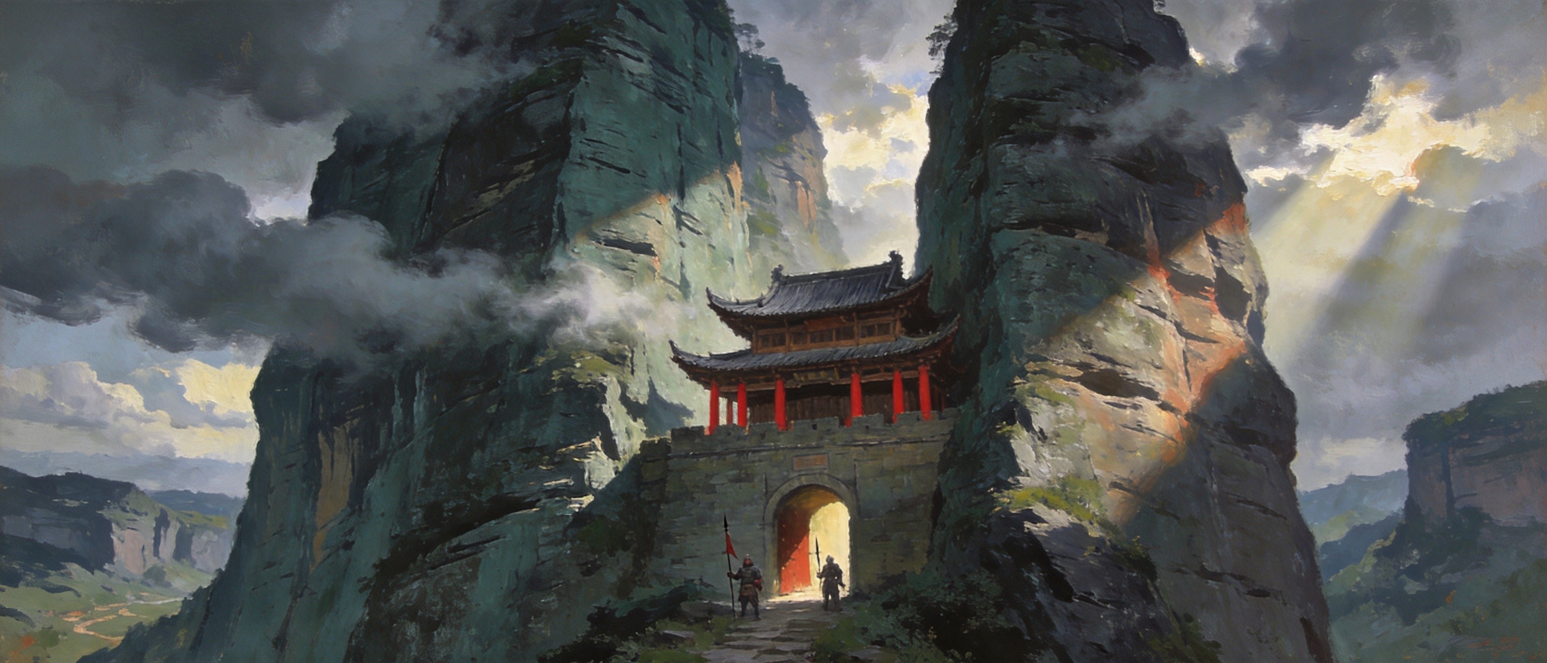 一夫当关剑门路，万夫莫开剑门关