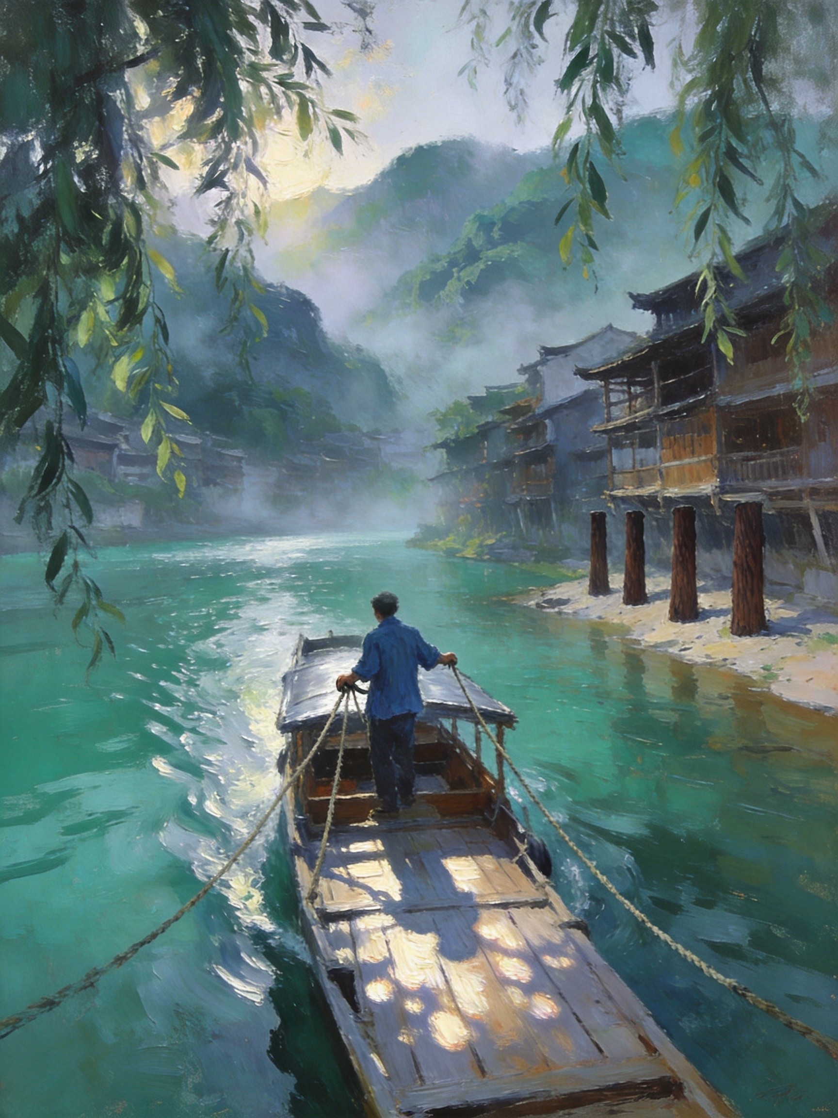 十八洞村苗家小院的春天