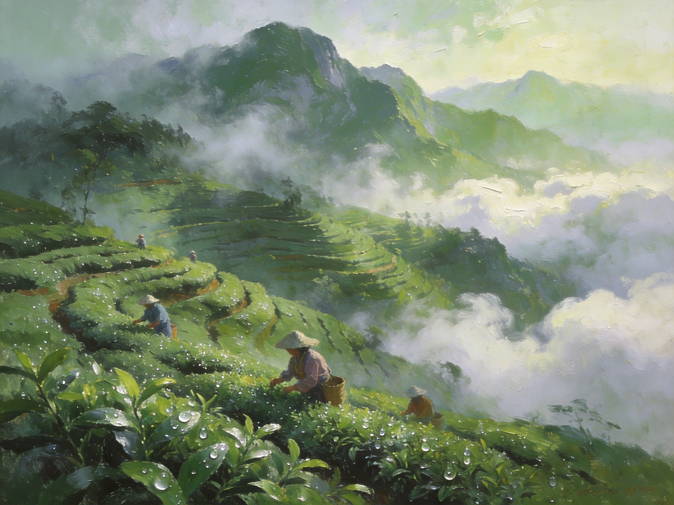 南昆山毛茶云雾采撷