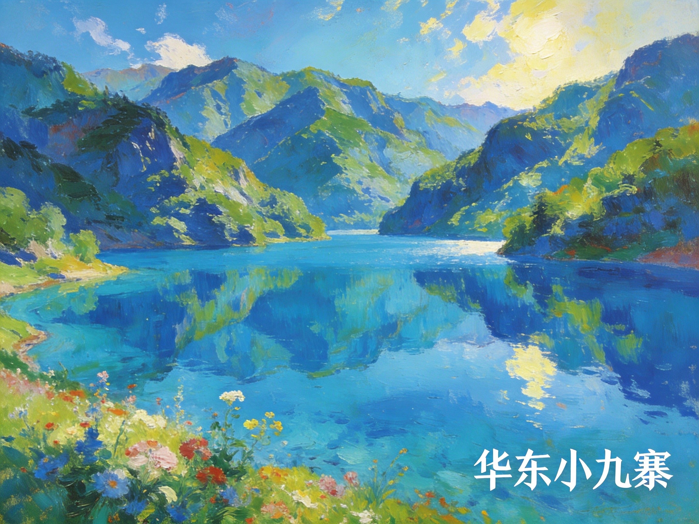 沉香湖蓝·华东小九寨水色