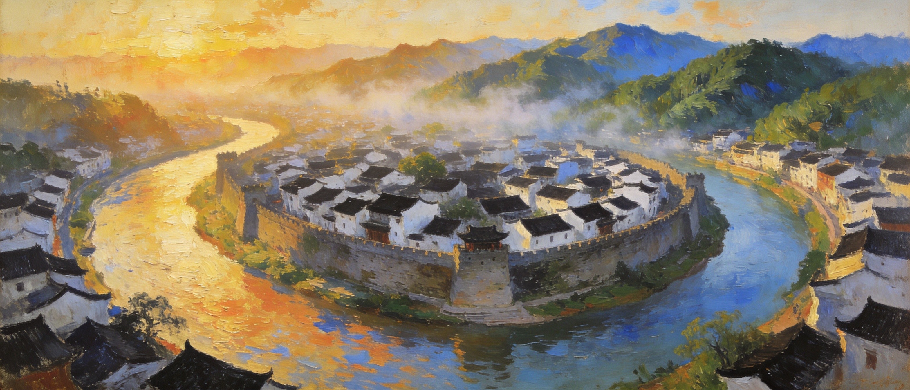 姚江环抱慈城古县城