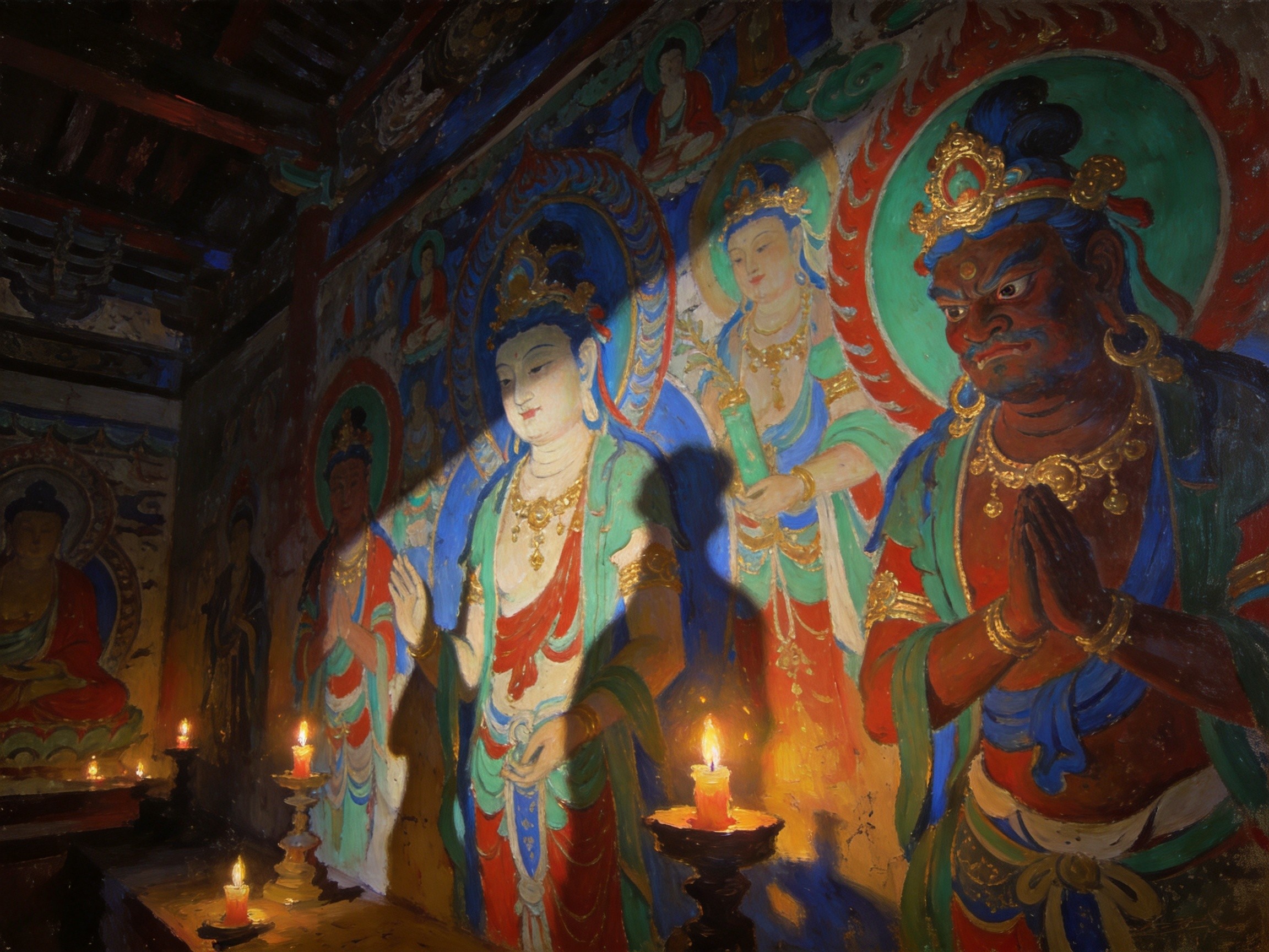 昭化寺壁画五百春