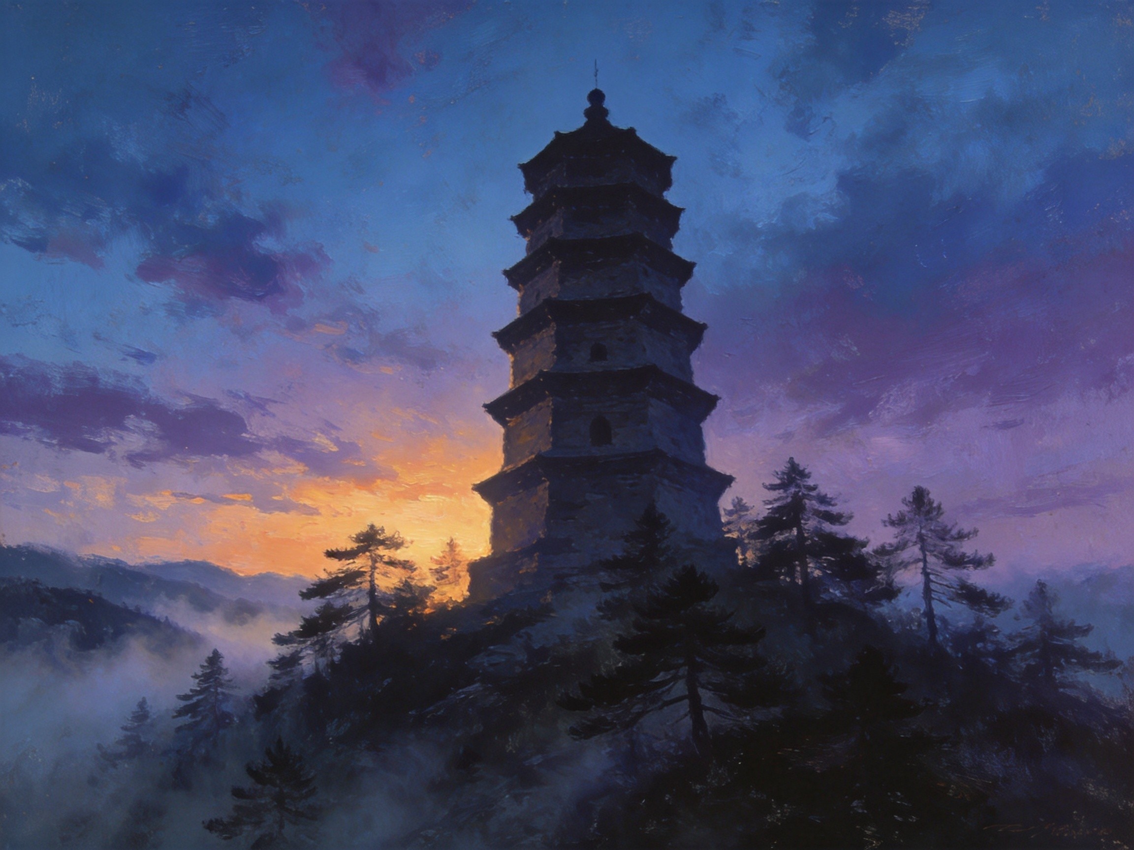 永昌堡·环海楼晨望