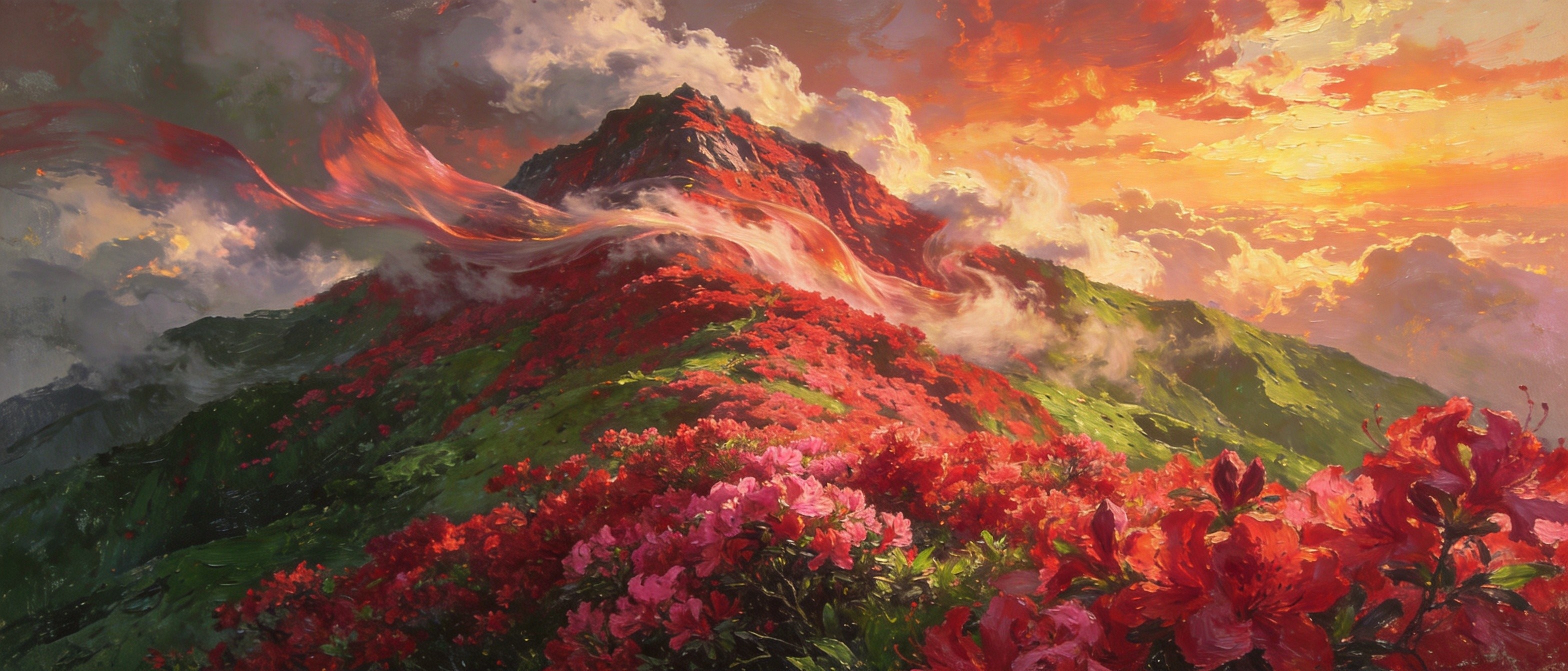 天露山杜鹃花海盛放