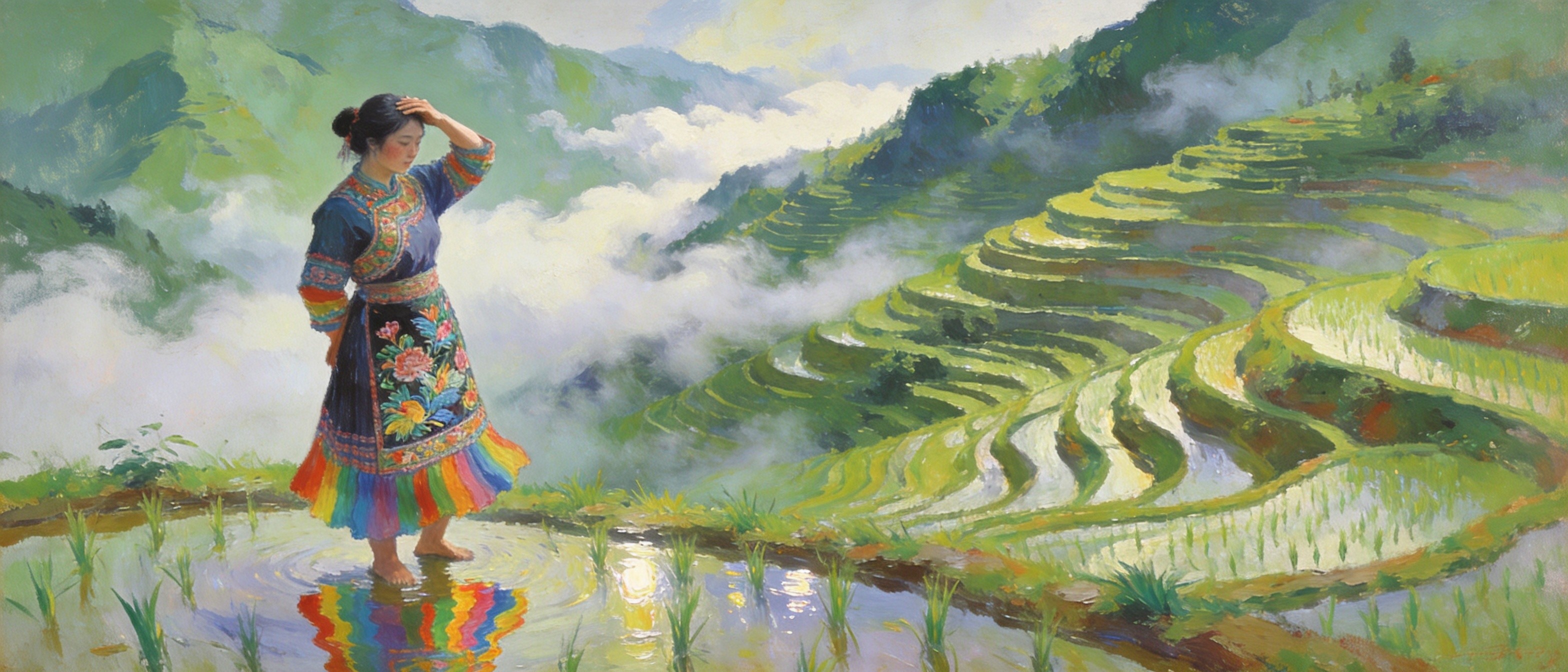 溆竹林溪幽居的深静意境