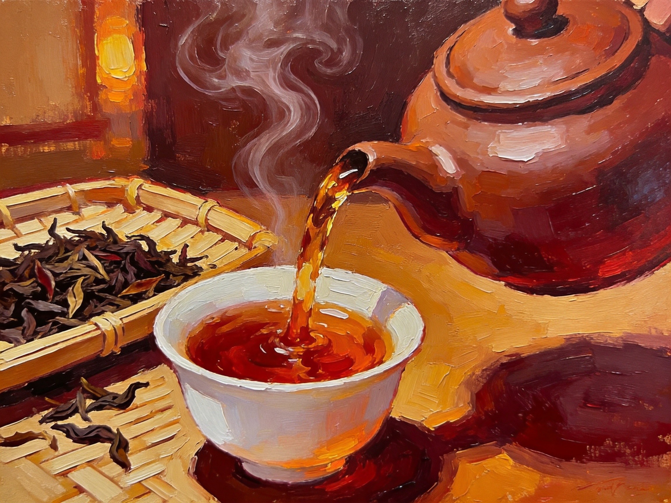 鹤山红茶琥珀茶汤