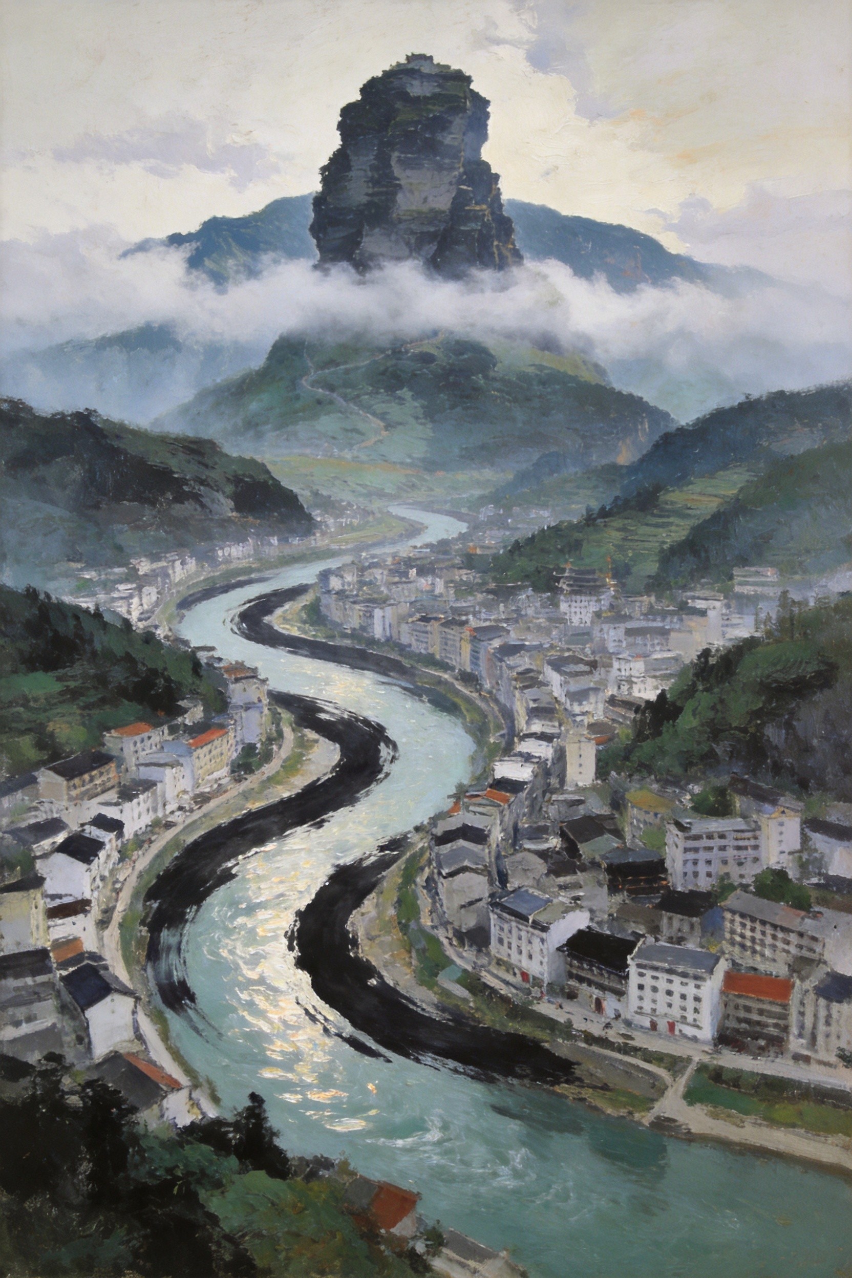江畔明珠·山水文章