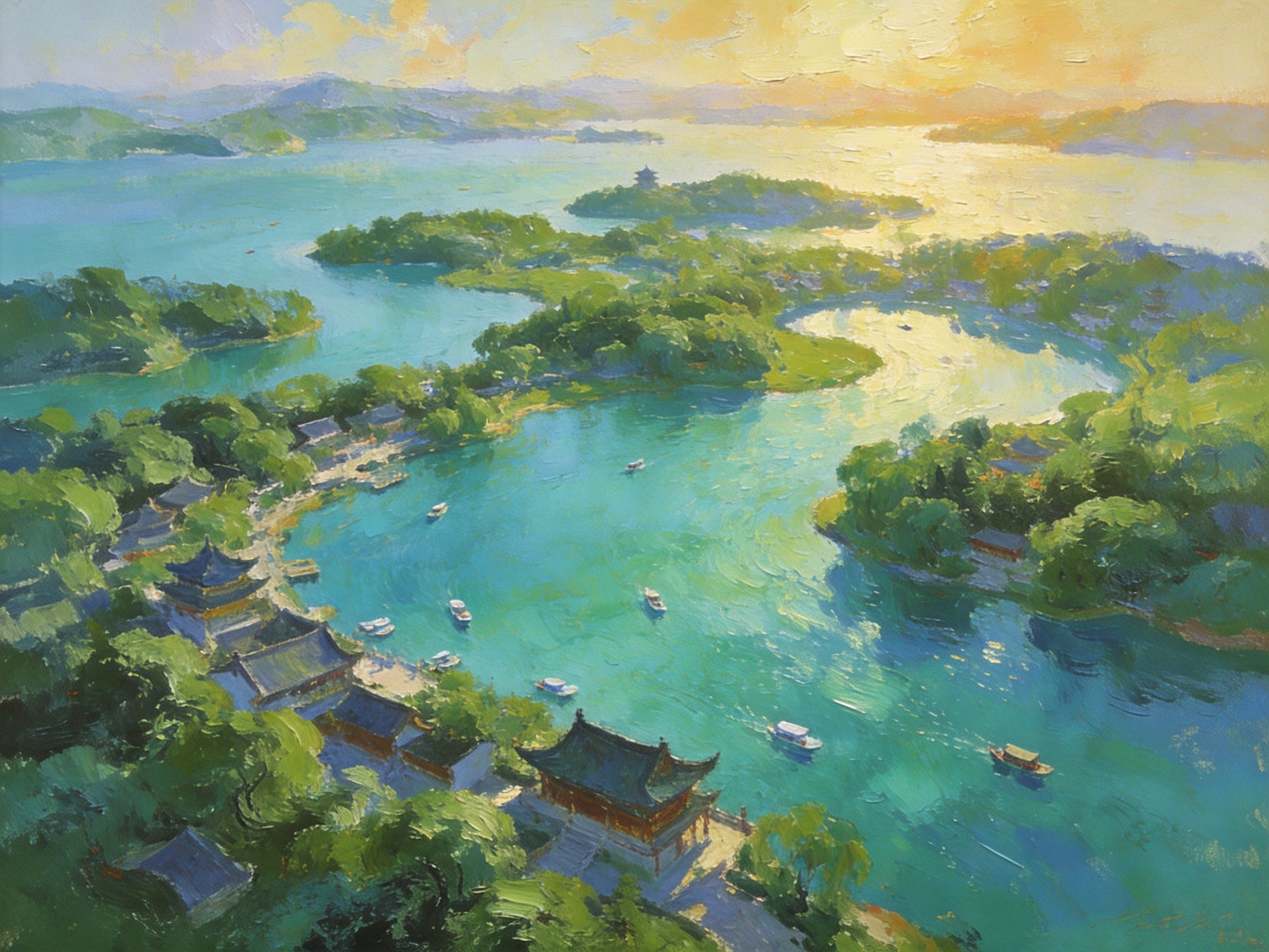 天屿湖百汊碧波