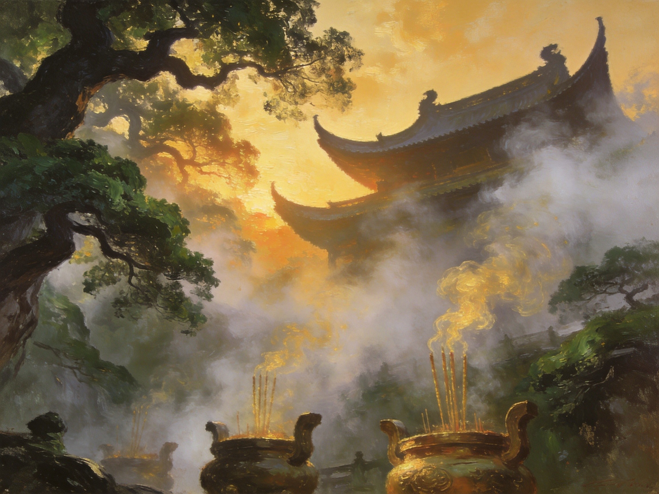 普陀山晨钟