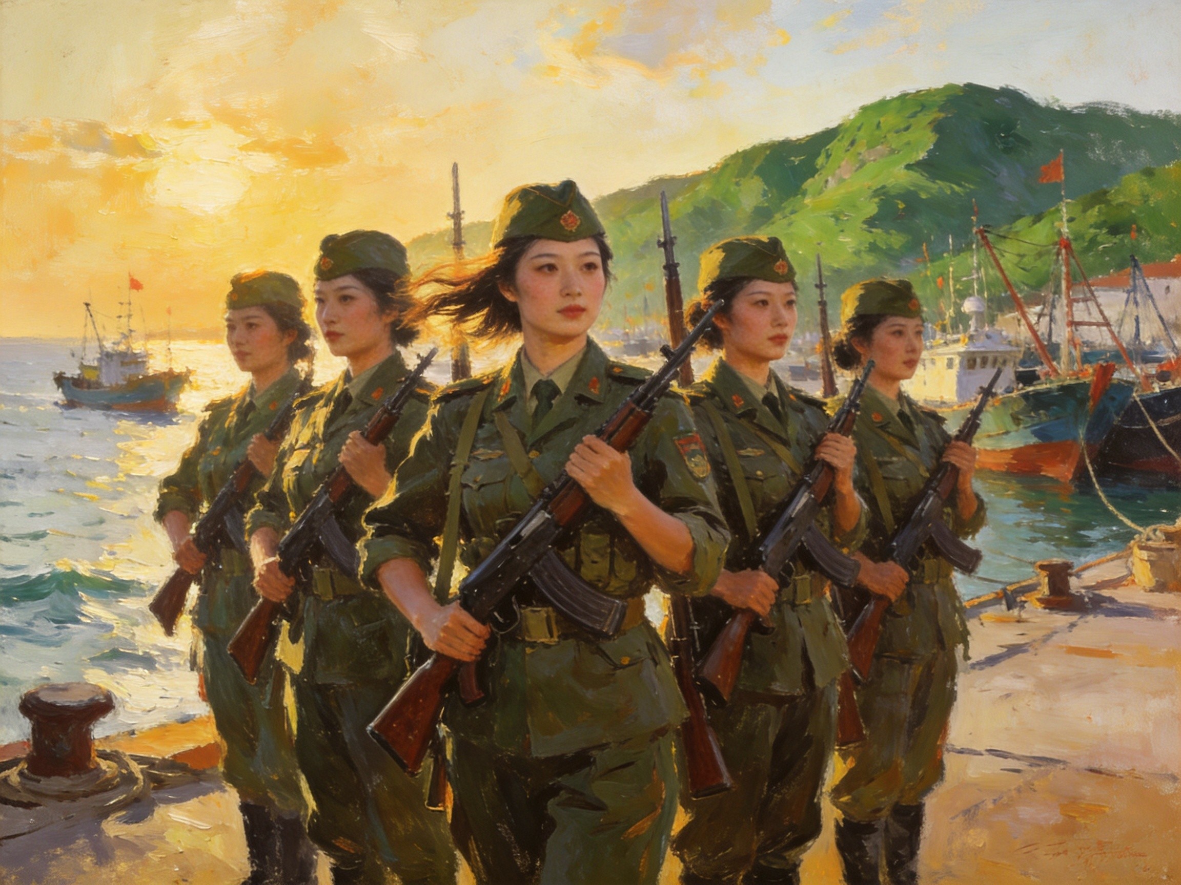 海霞花开