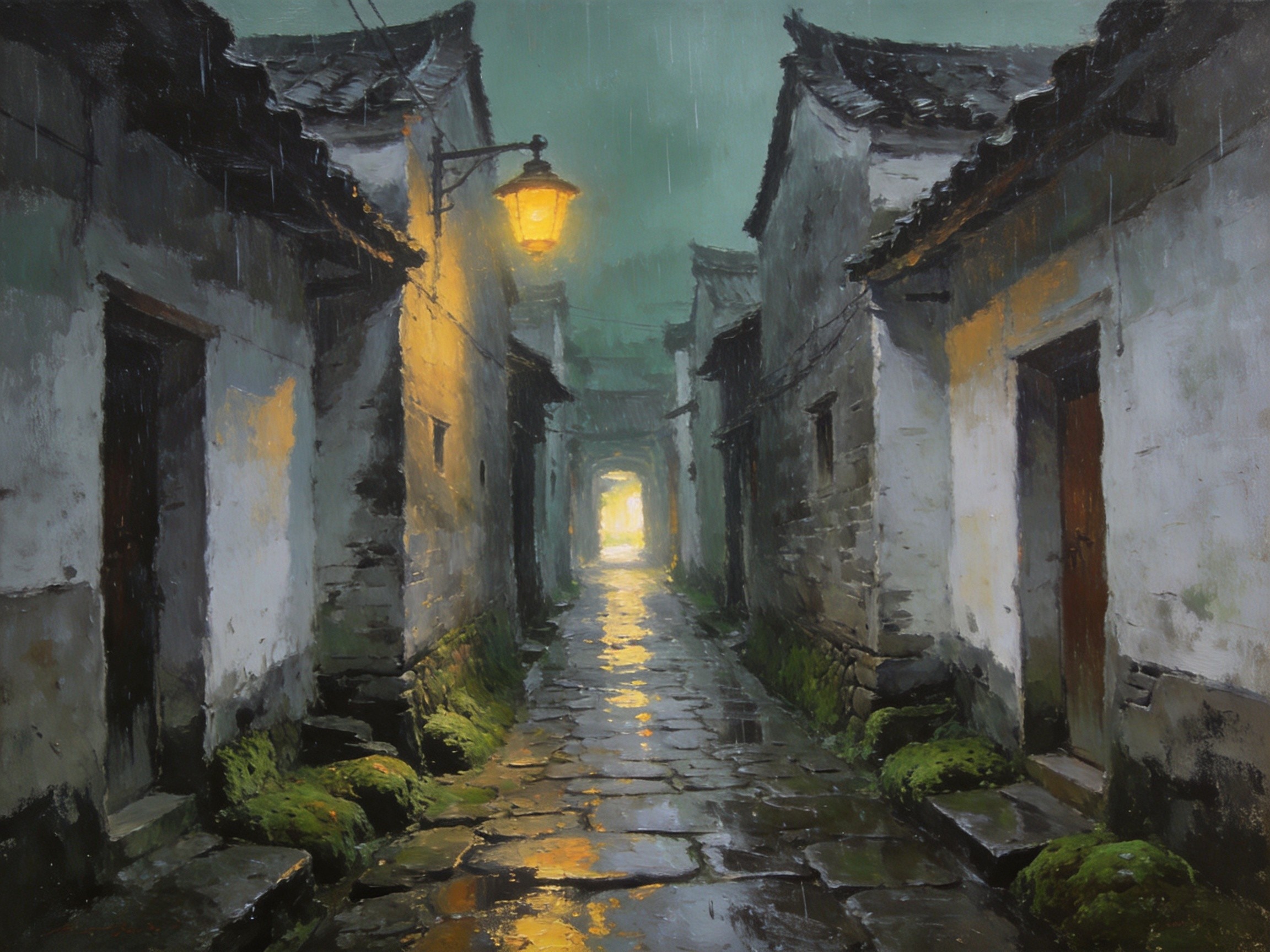 水背古村与和平县城全景