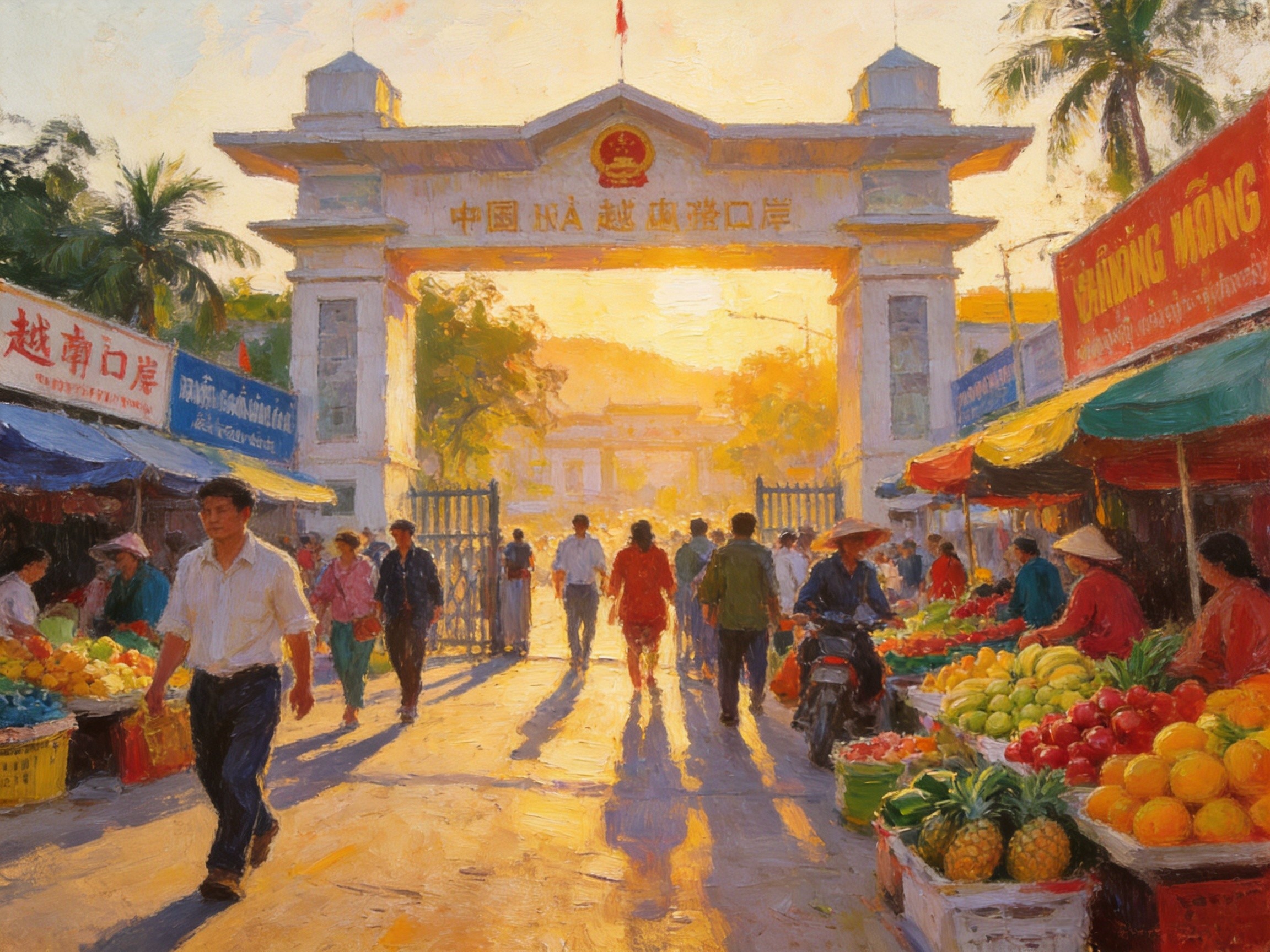 两江交汇处俯瞰边城