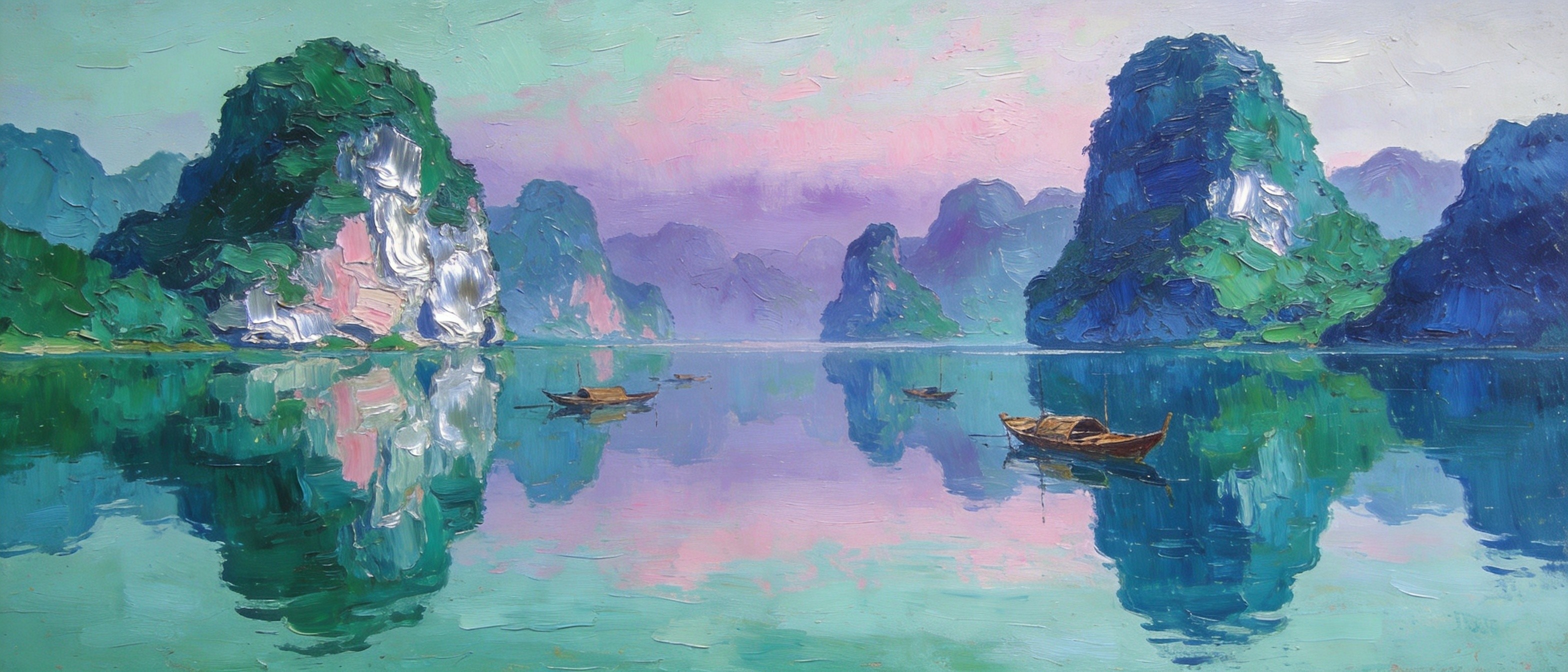 高峡出平湖，山影洗得蓝