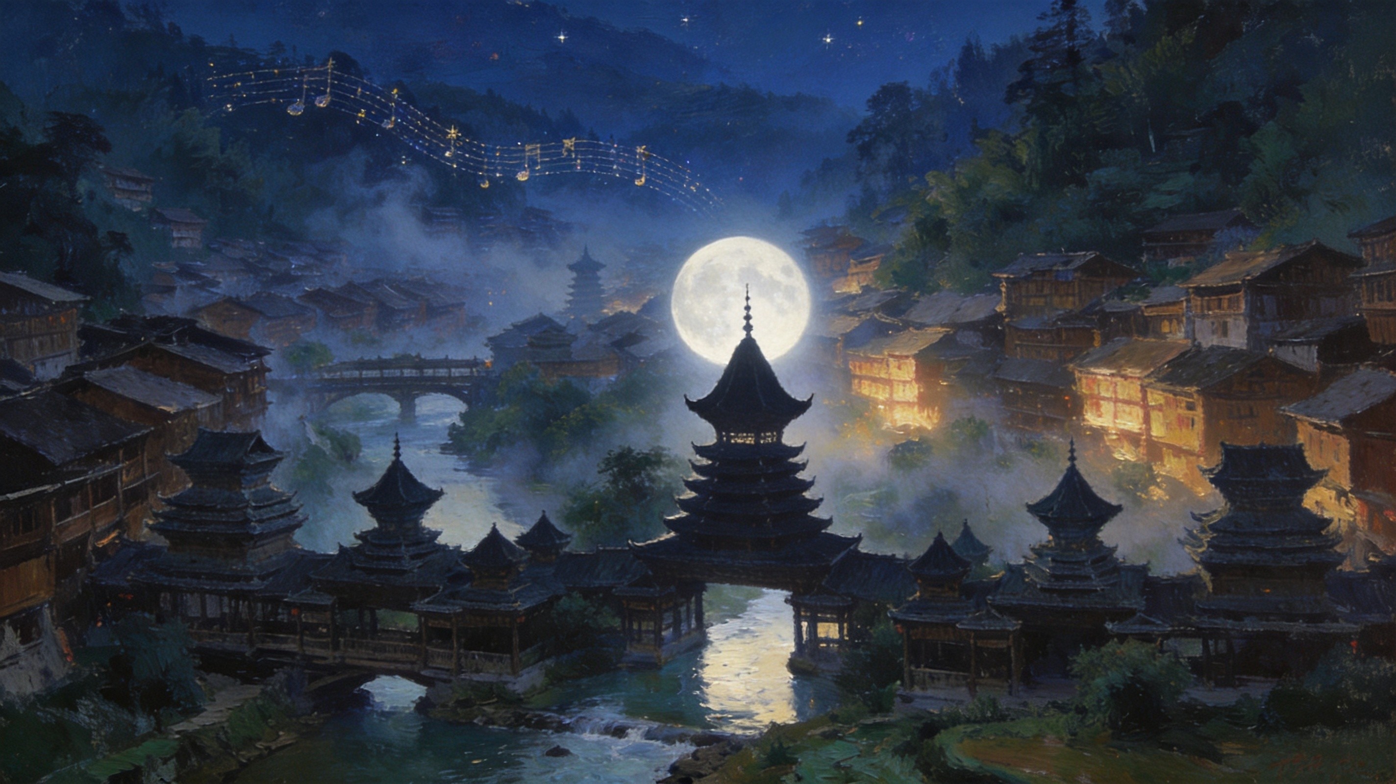 鱼戏禾花间
