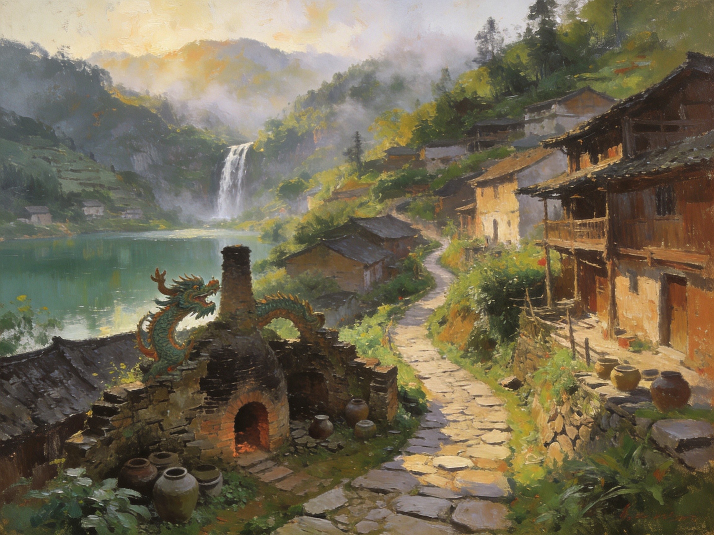 碗窑古村龙窑古道