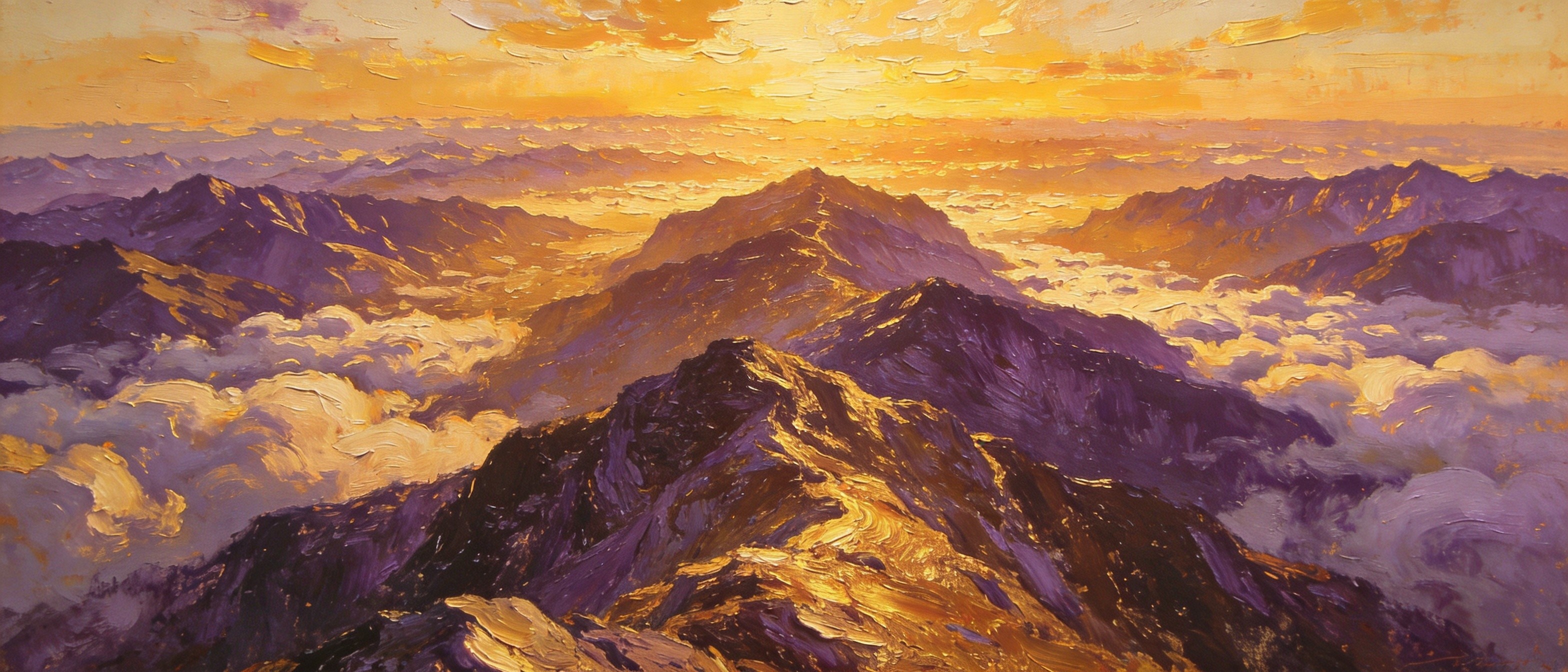 鸡心岭巅俯瞰三省群山