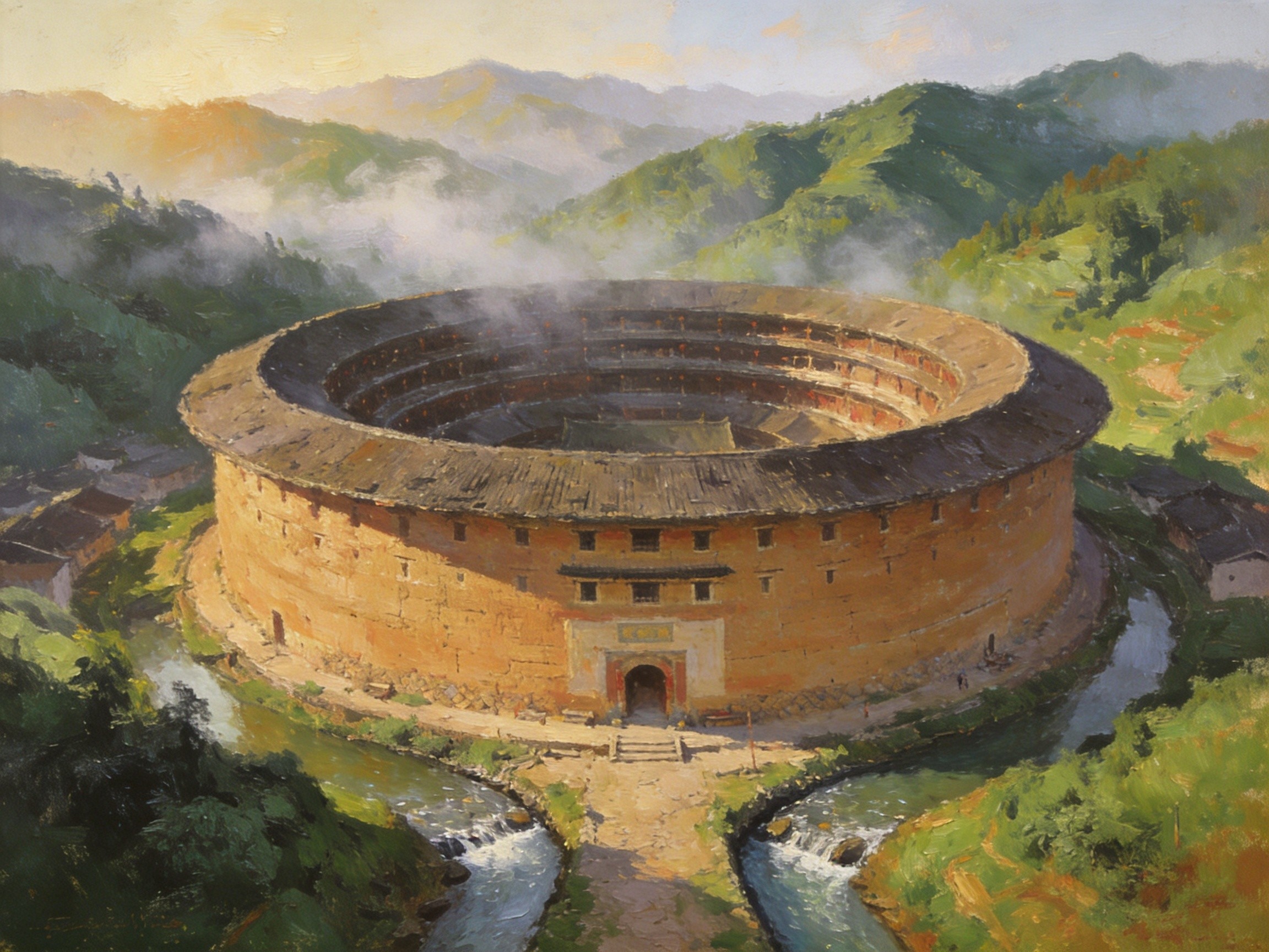 华安二宜楼土楼之王宜山宜水