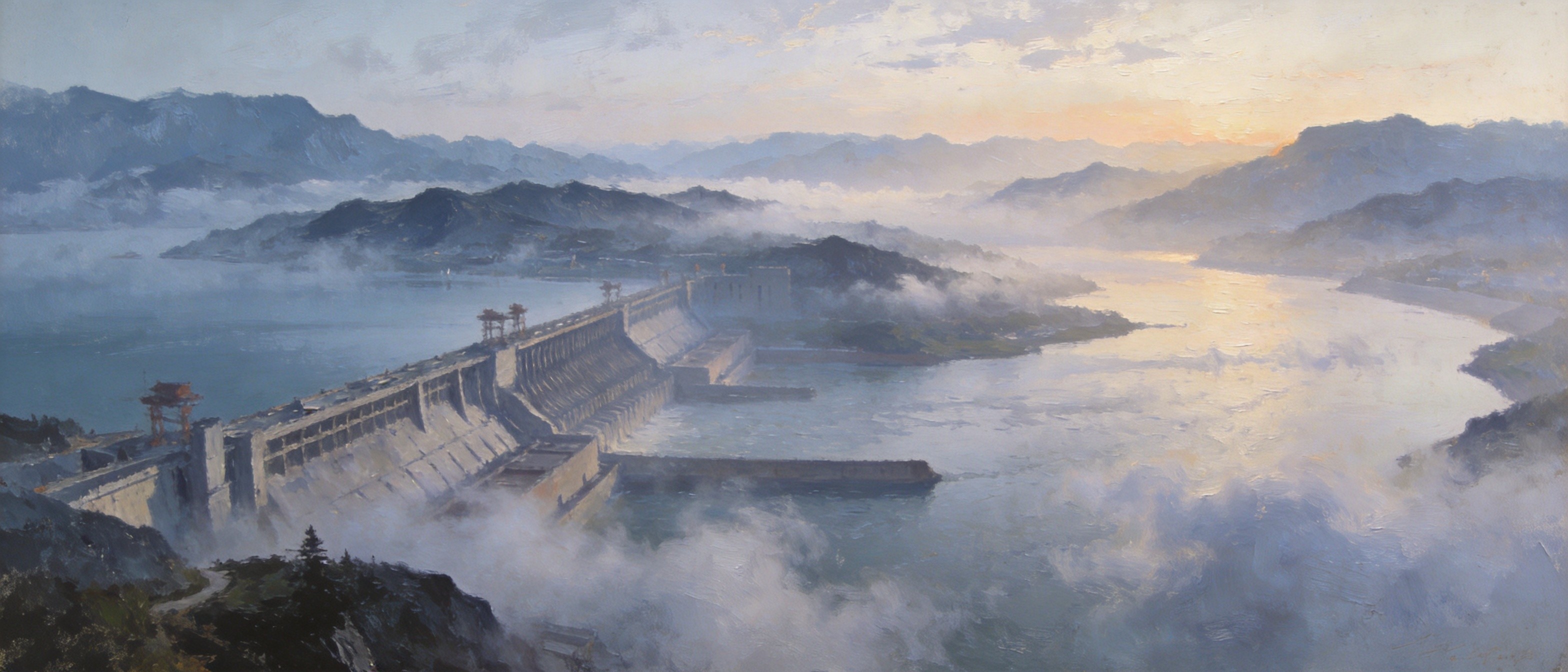 丹江口烟波浩渺全景