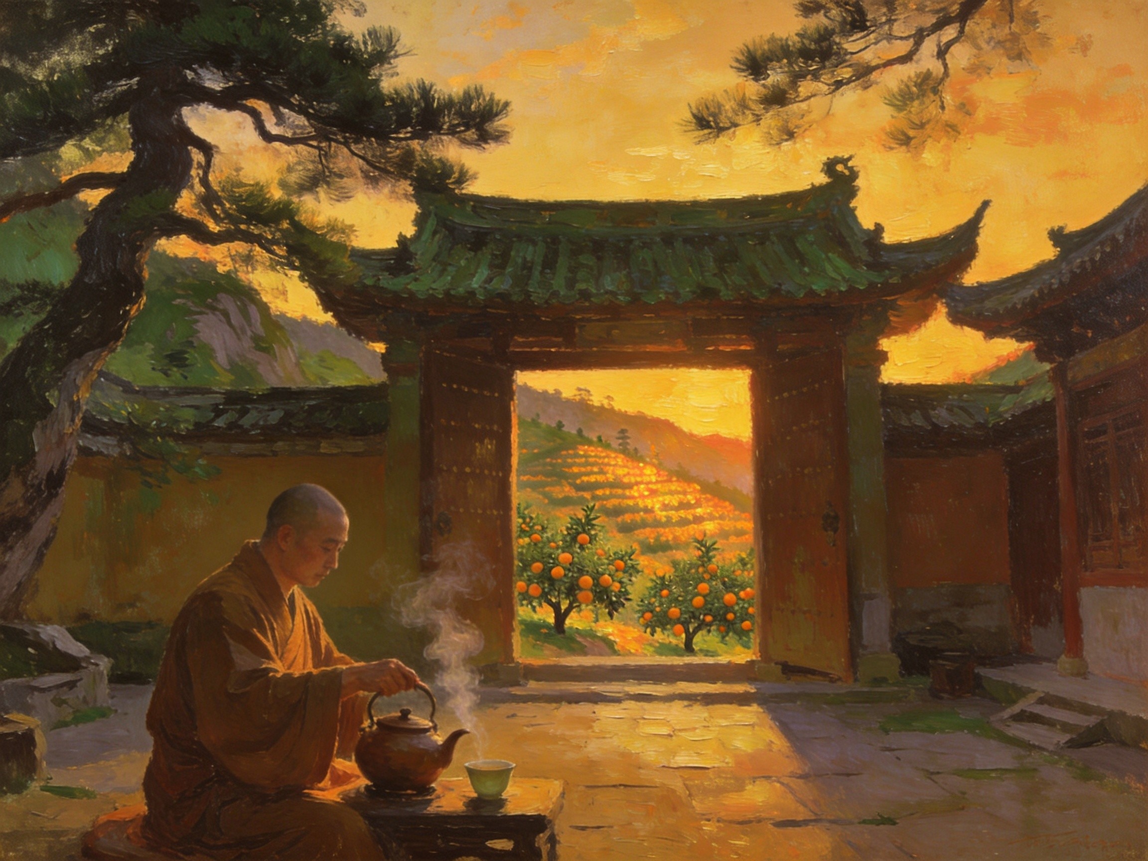 石门山水长卷全景