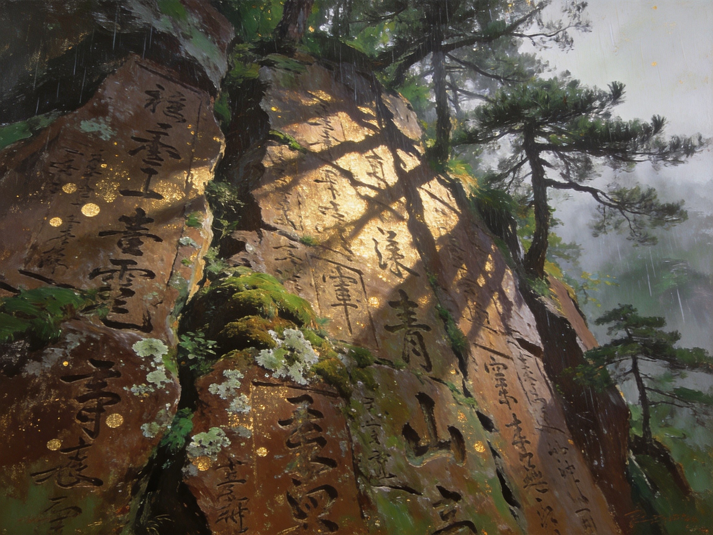 摩崖石刻 · 千年文山