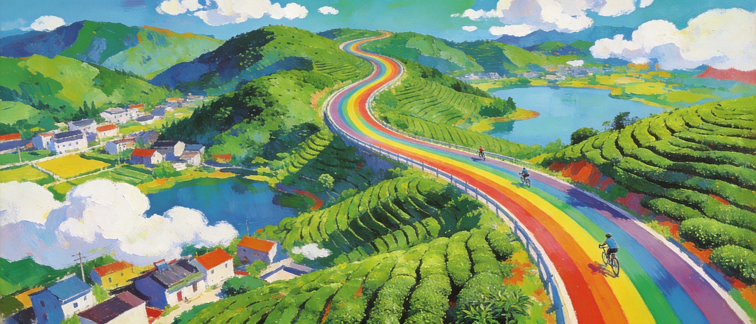 一号公路彩虹蜿蜒