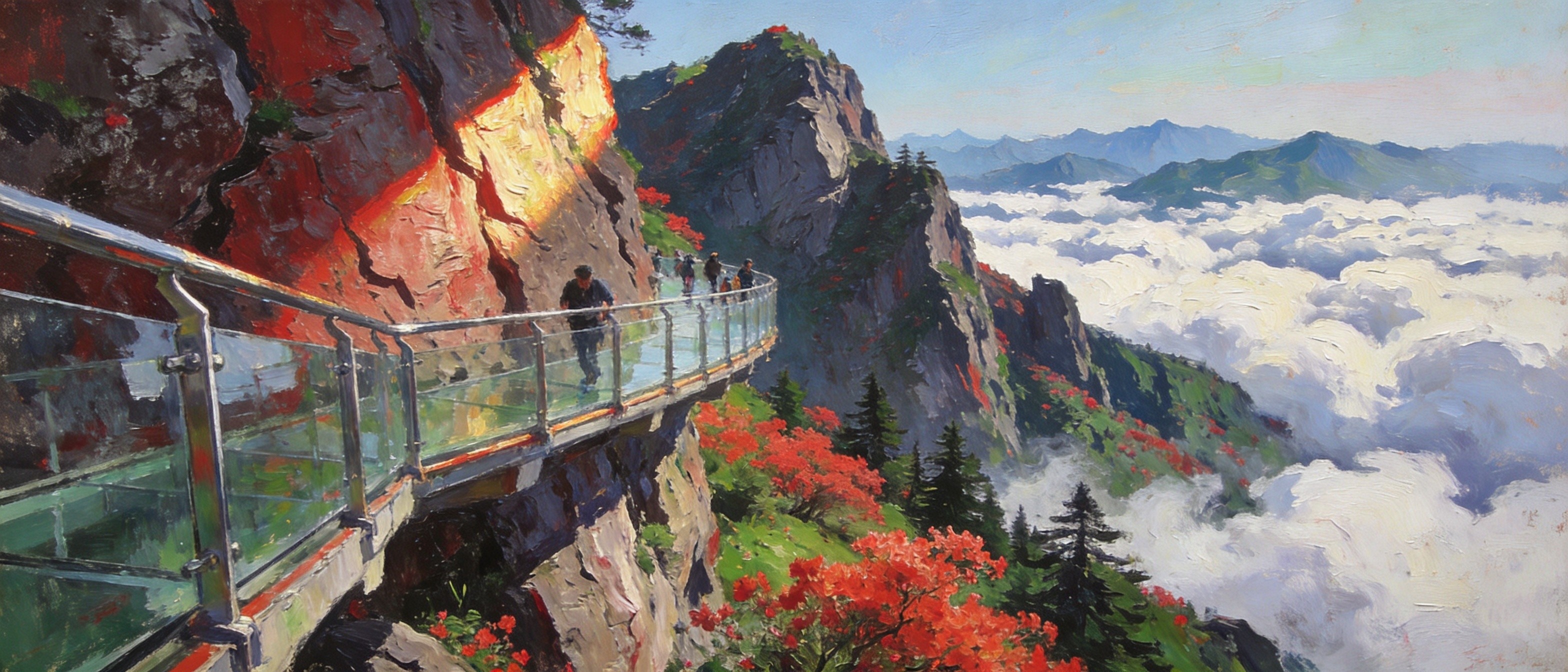 金子山云海天梯