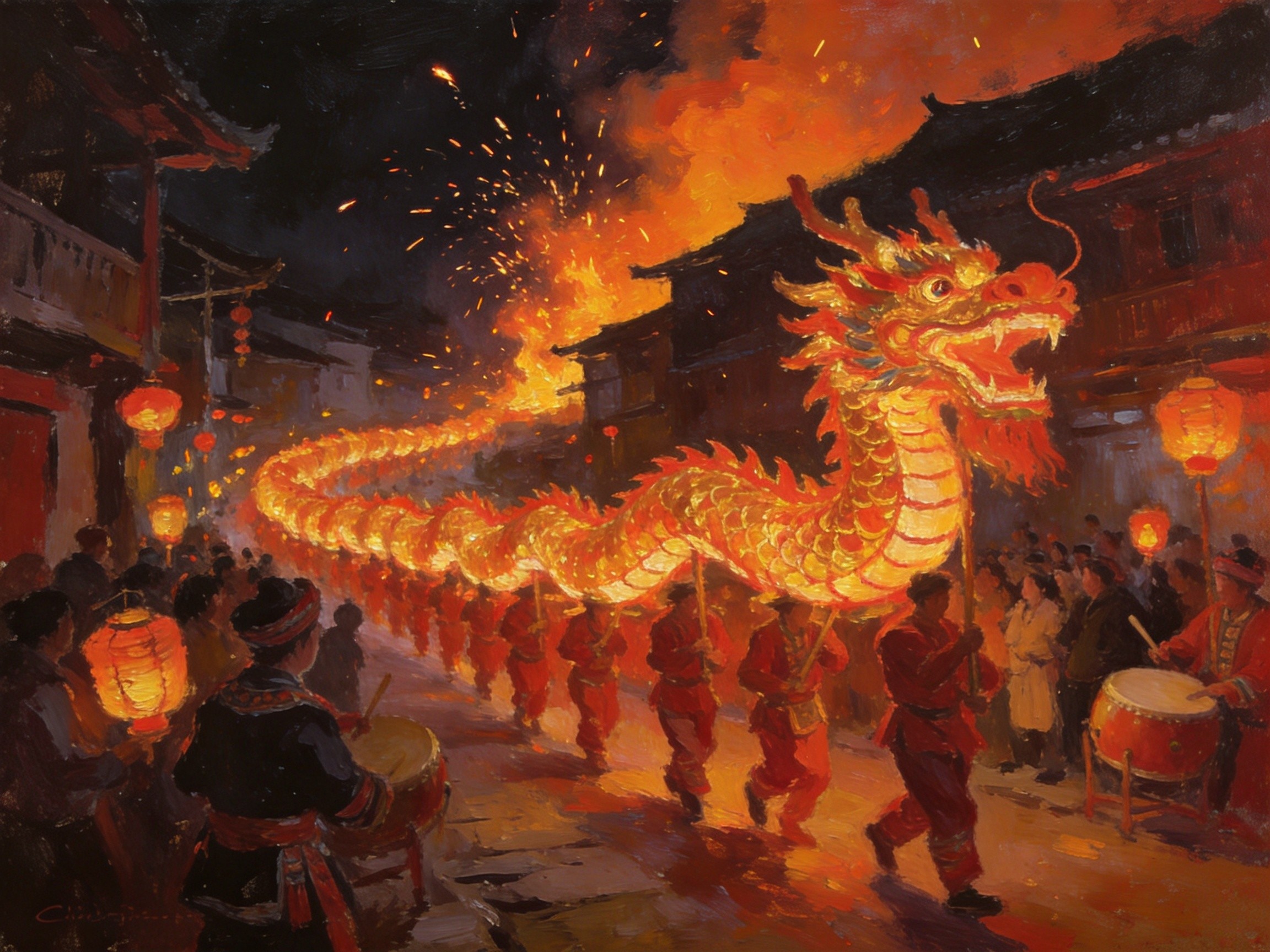 溇水渔歌暮色中