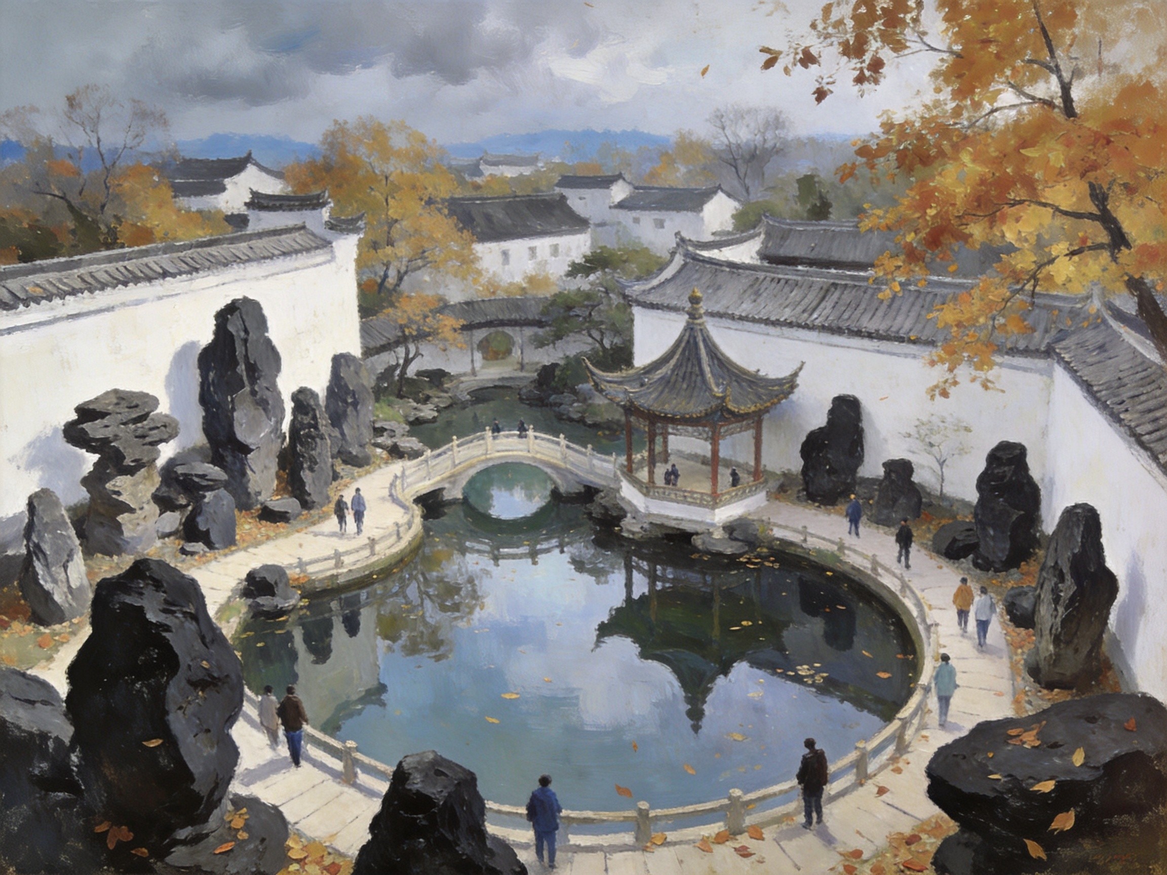 磬云山远景灵璧全貌