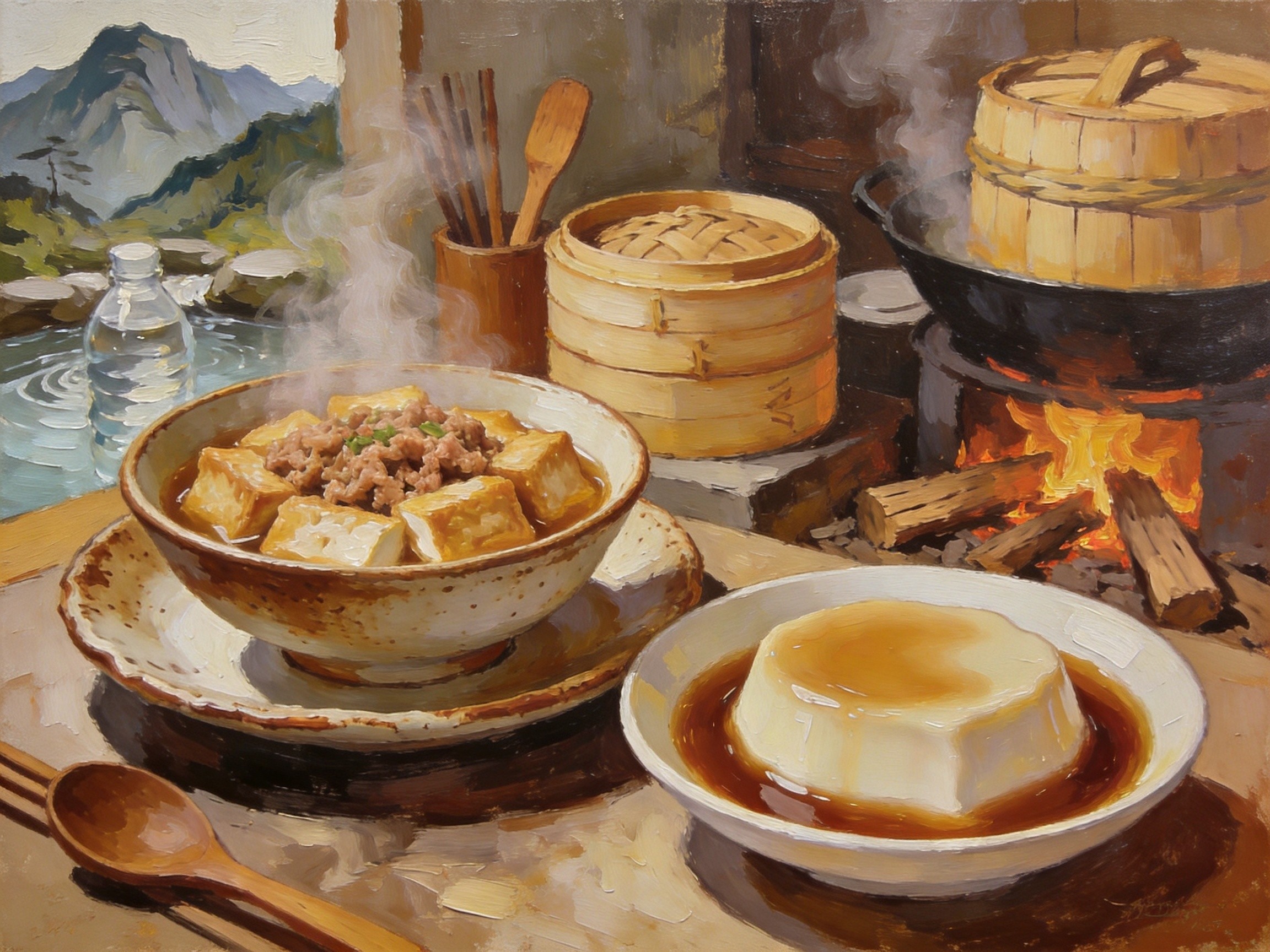 客家酿豆腐与罗浮山豆腐花