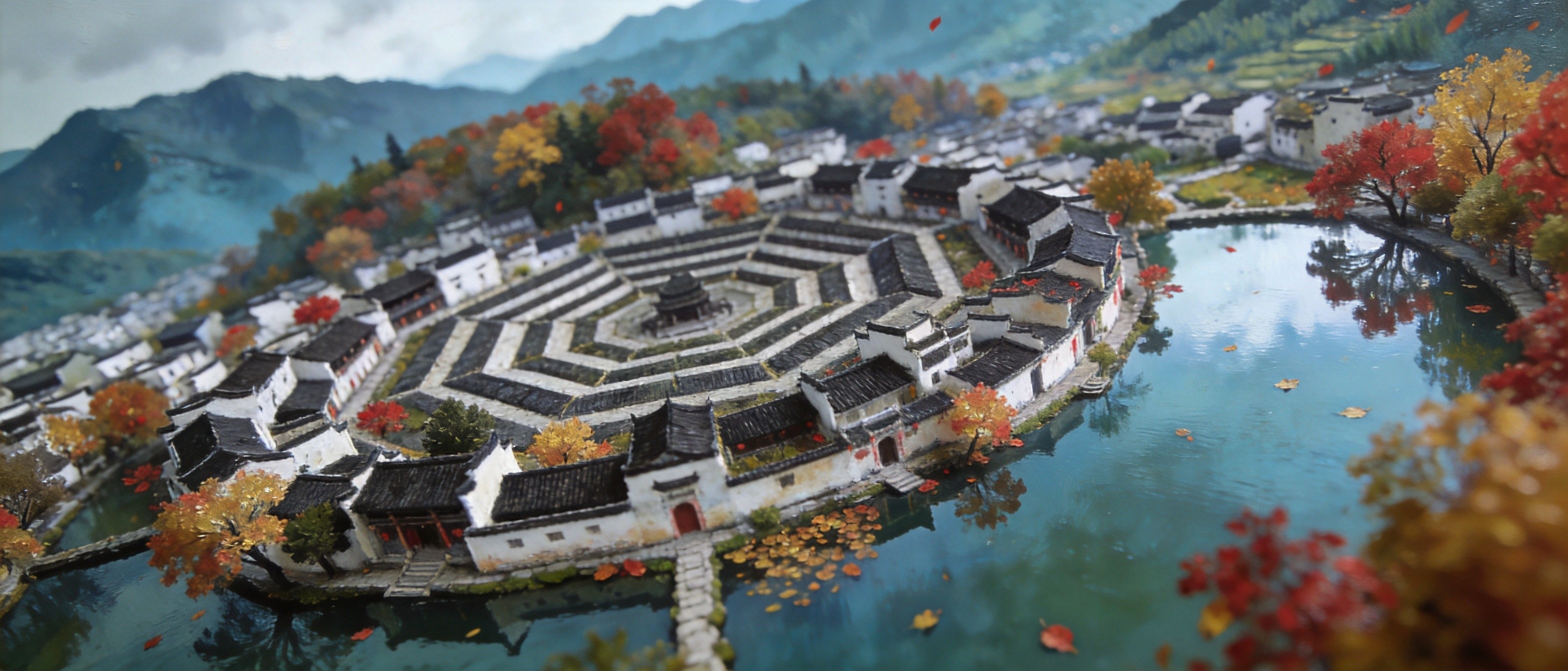 潜口古建与西溪南枫杨