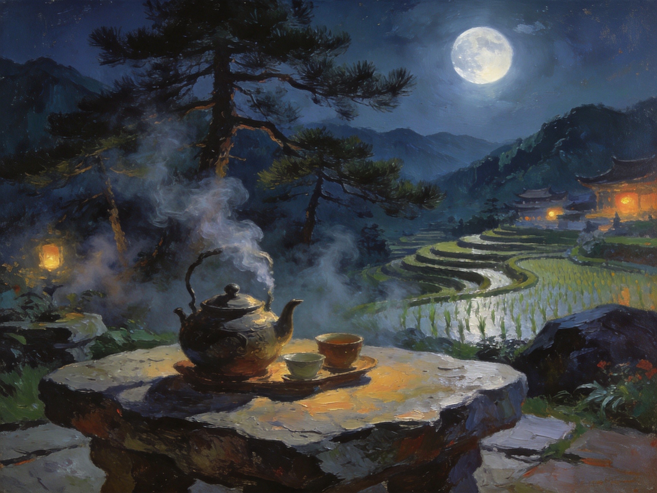 渠江茶烟煮明月