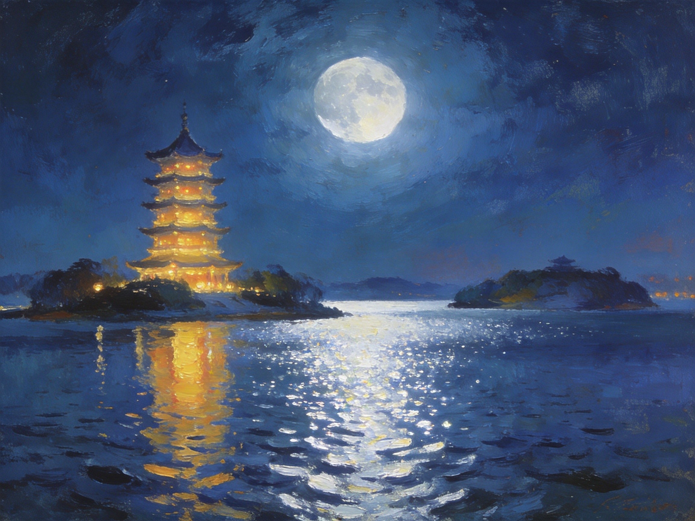 妙通塔千年白鹭归巢