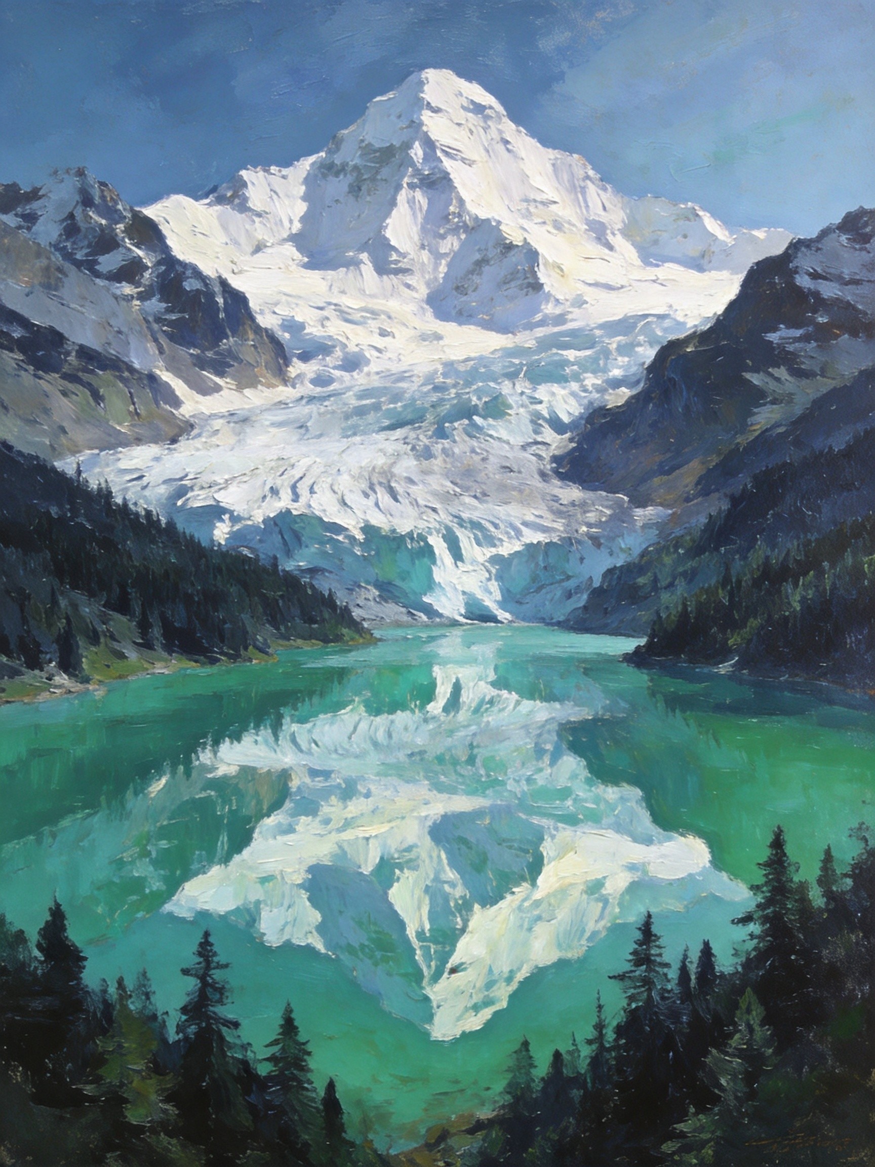 雀儿山雪千丈白
