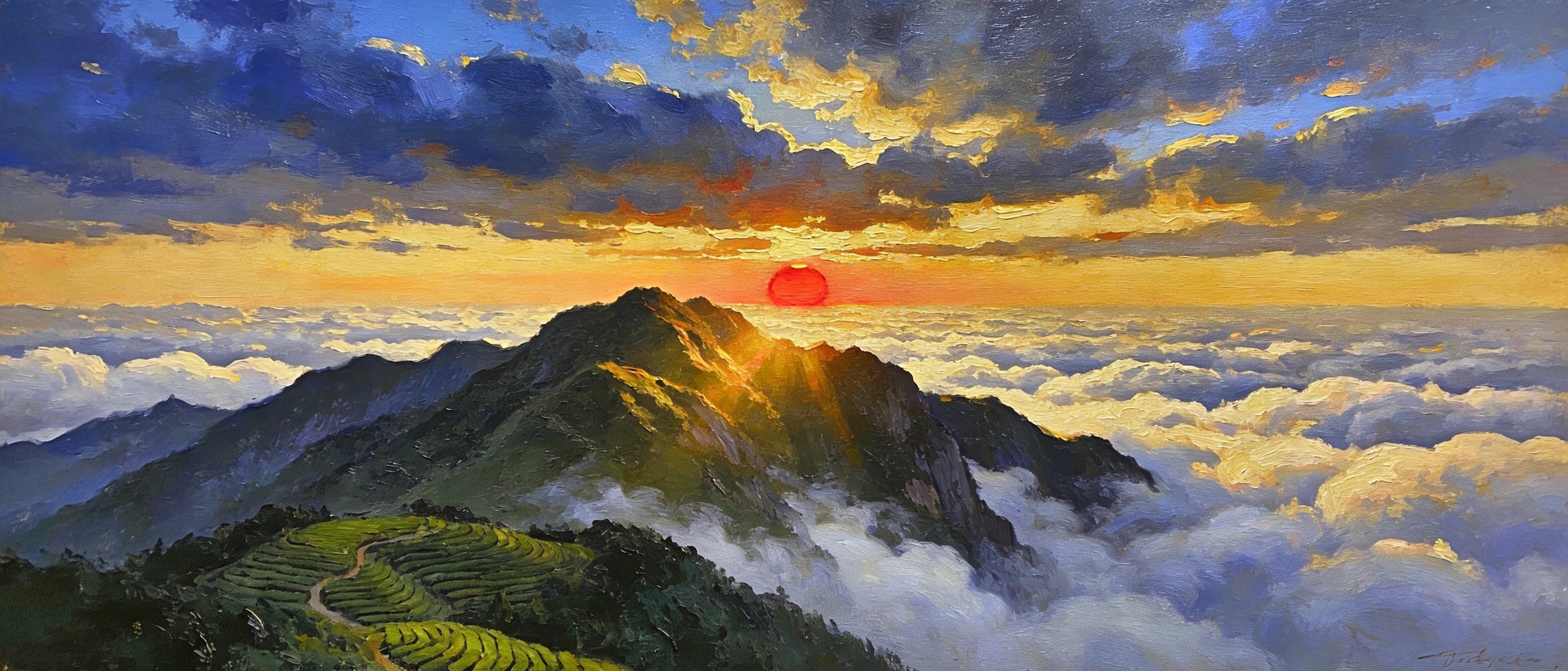 大田安良堡夯土堡墙厚重如城