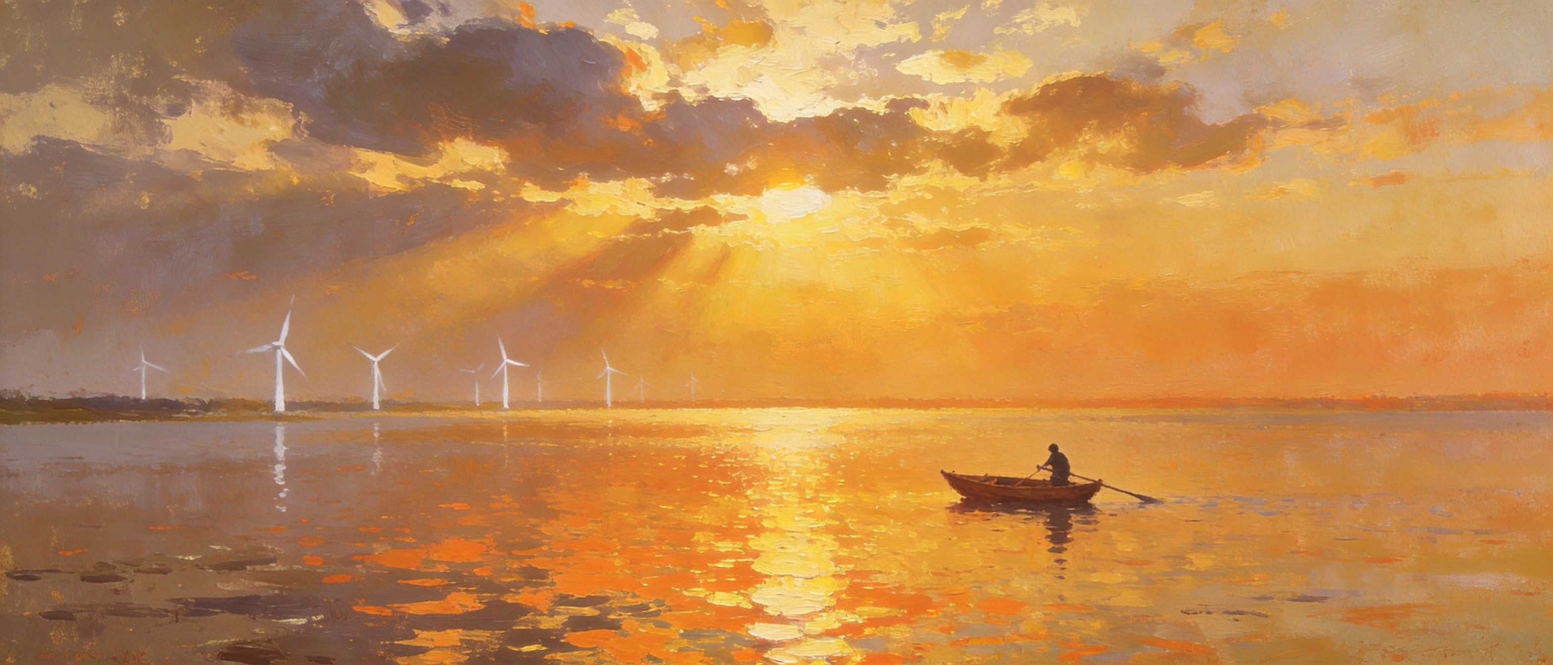 高邮湖晨曦