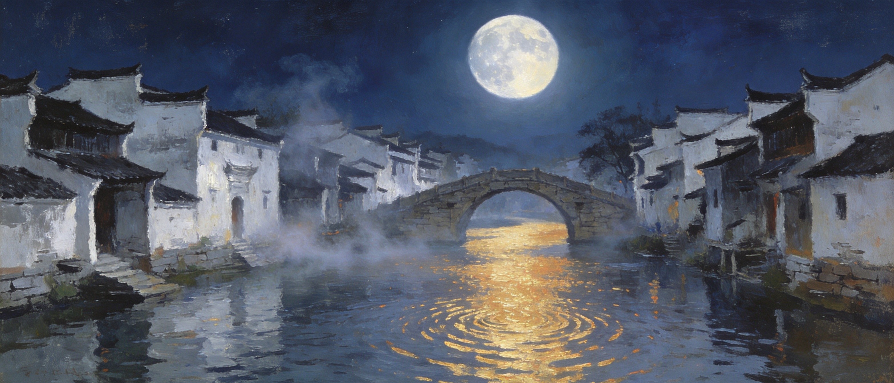 皖河月色抱古城