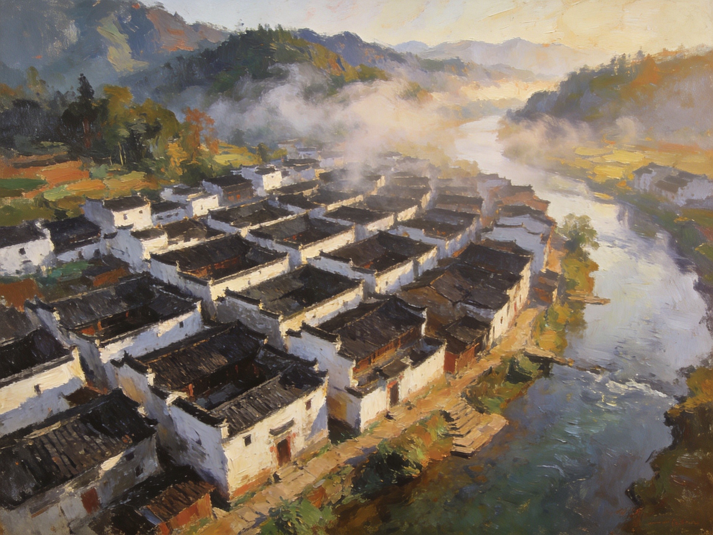 流坑古村巷道