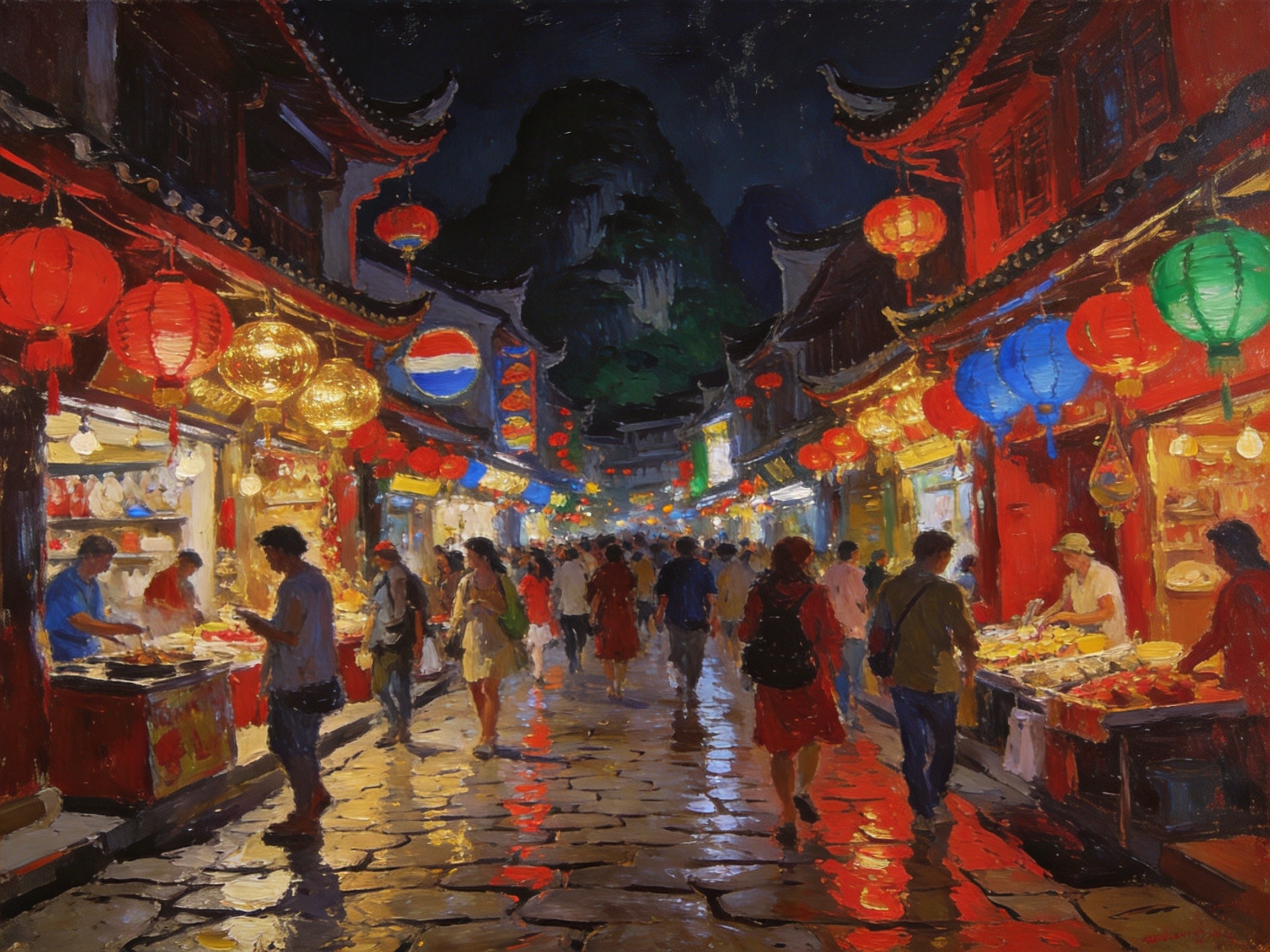 西街夜色·万国灯笼