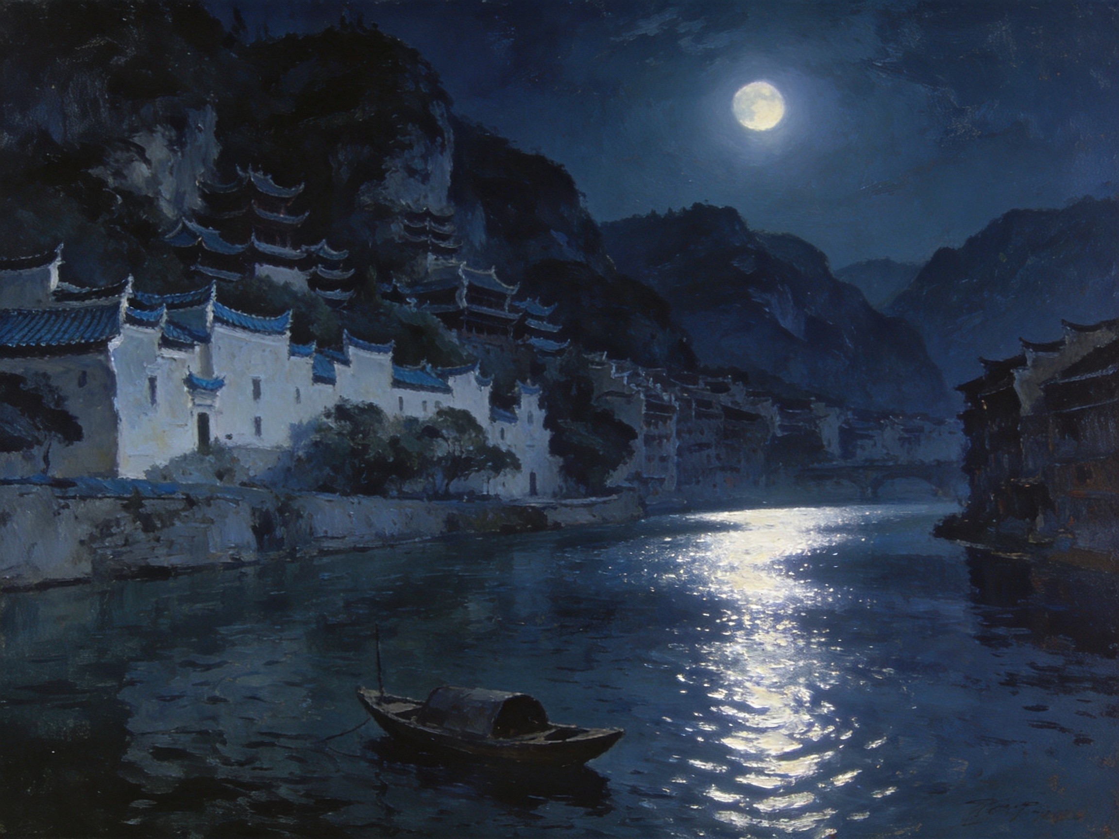 河抱古城眠