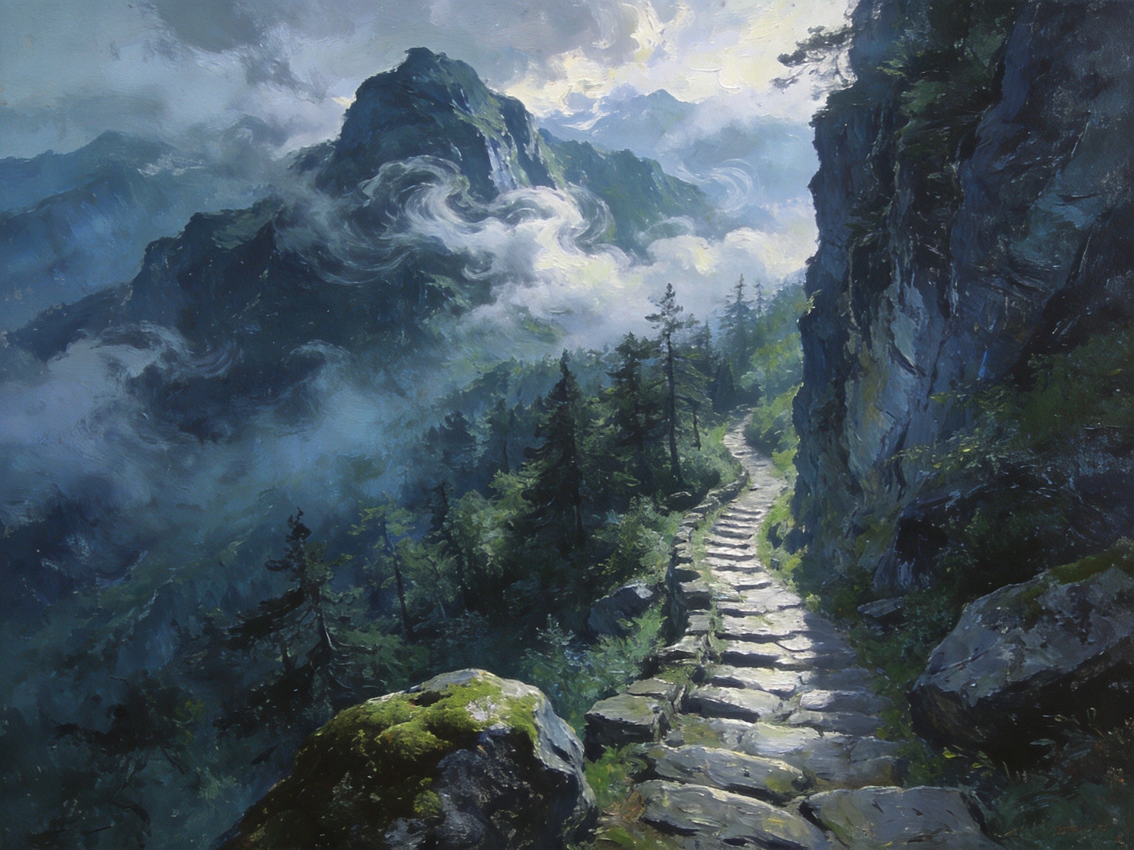 明月山忠垫古道