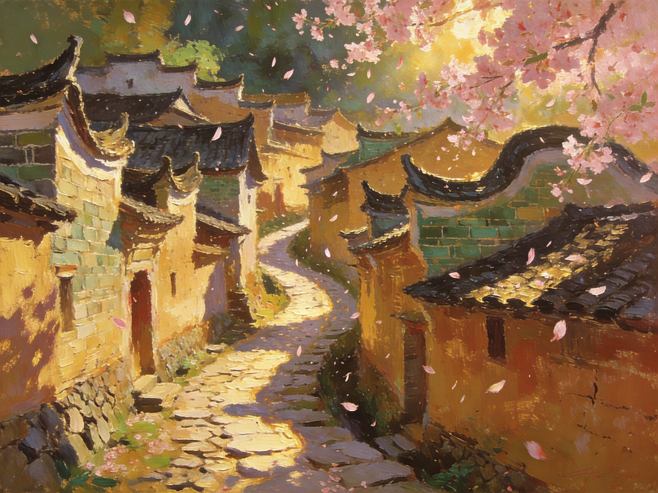 赖坊古村马头墙明清建筑
