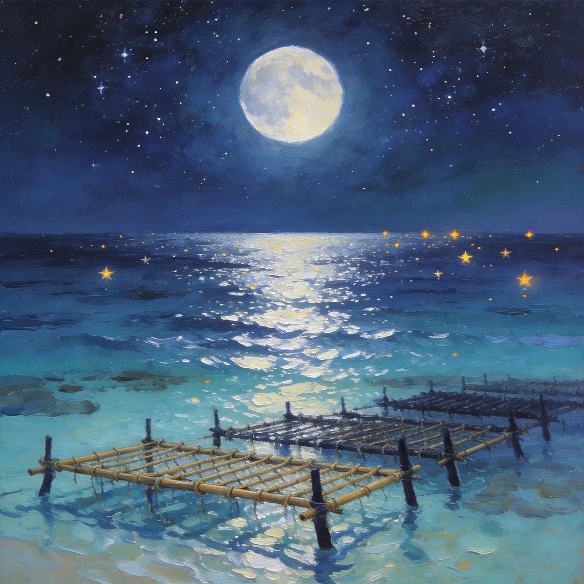流沙湾南珠月光
