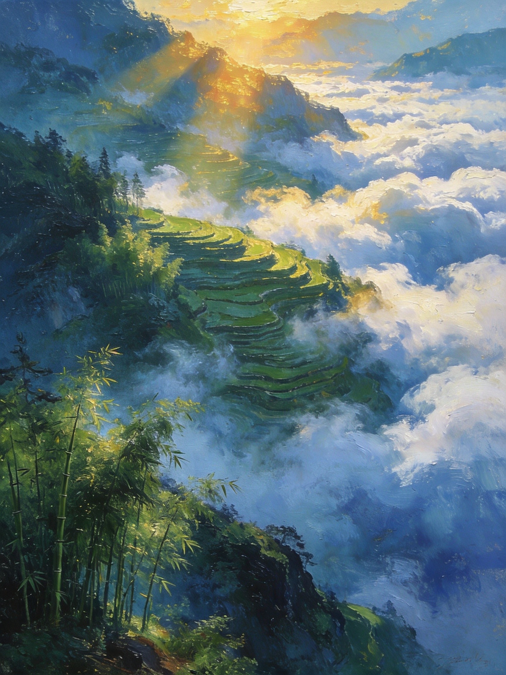 晨雾云海 · 天开云顶