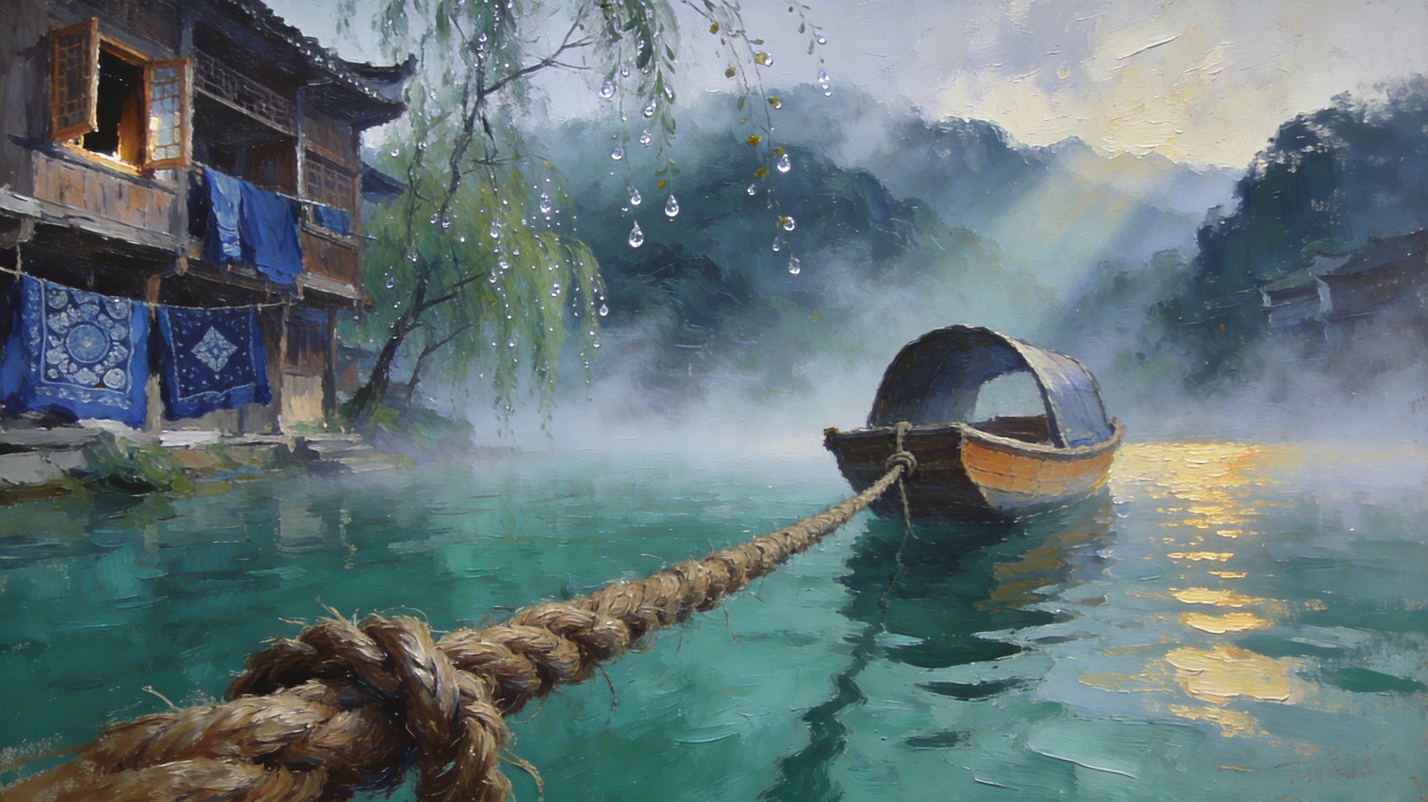 茶峒清水江拉拉渡的边城