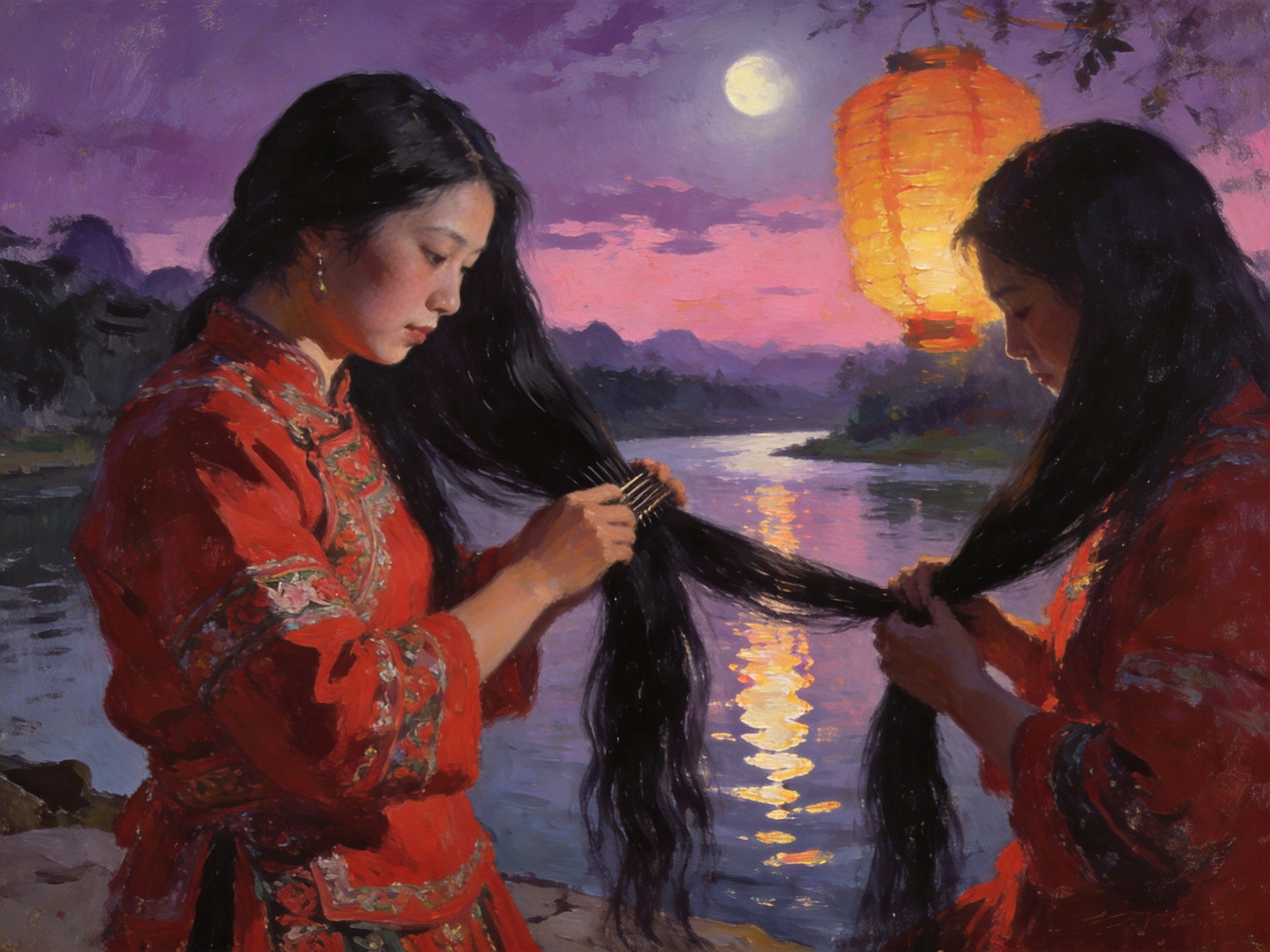 黄洛瑶寨·长发如瀑